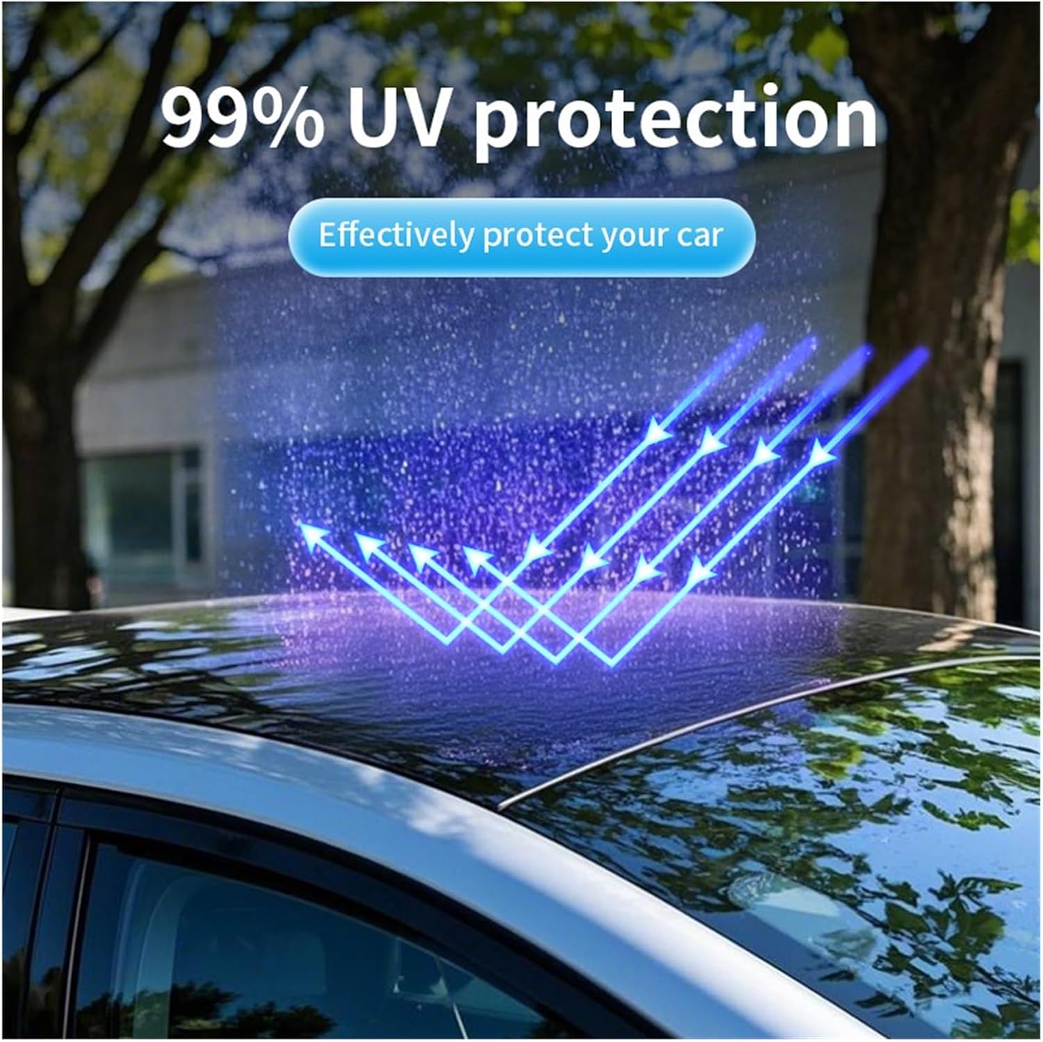 Upgrade Ice Crystal Sunroof Sunshade Compatible For Tesla Model Y Juniper 2025 Roof Car Sun Shade Skylight Blind Shading Nano Sun Visor Net(Original car color)