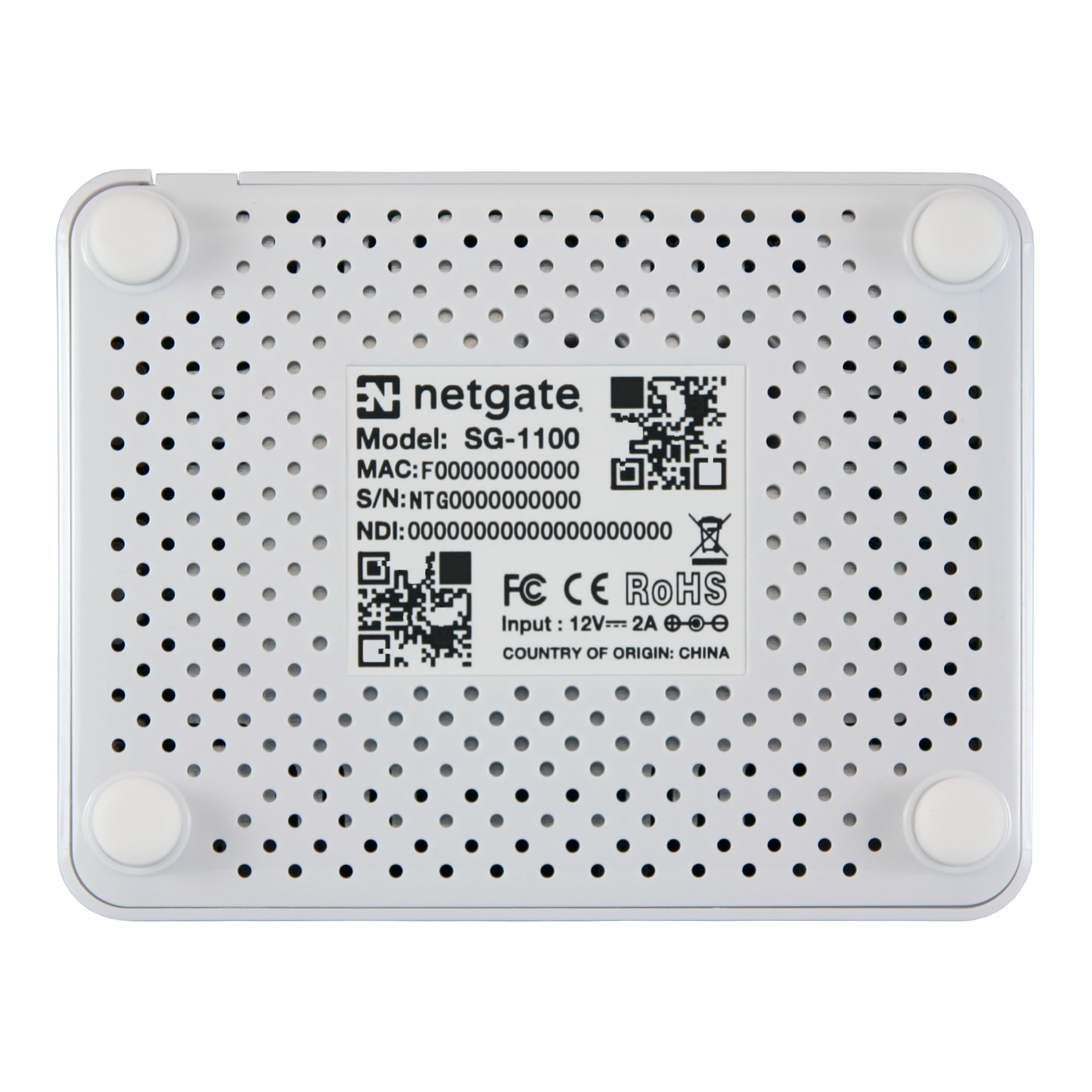 Netgate 1100 - PfSense+ Security Gateway - Firewall VPN Router - CPU Dual Core ARM Cortex-A53 - RAM 1 GB DDR4 - Speicher 8 GB eMMC - 3x 1GbE - WAN/LAN/OPT - EU Power Adapter
