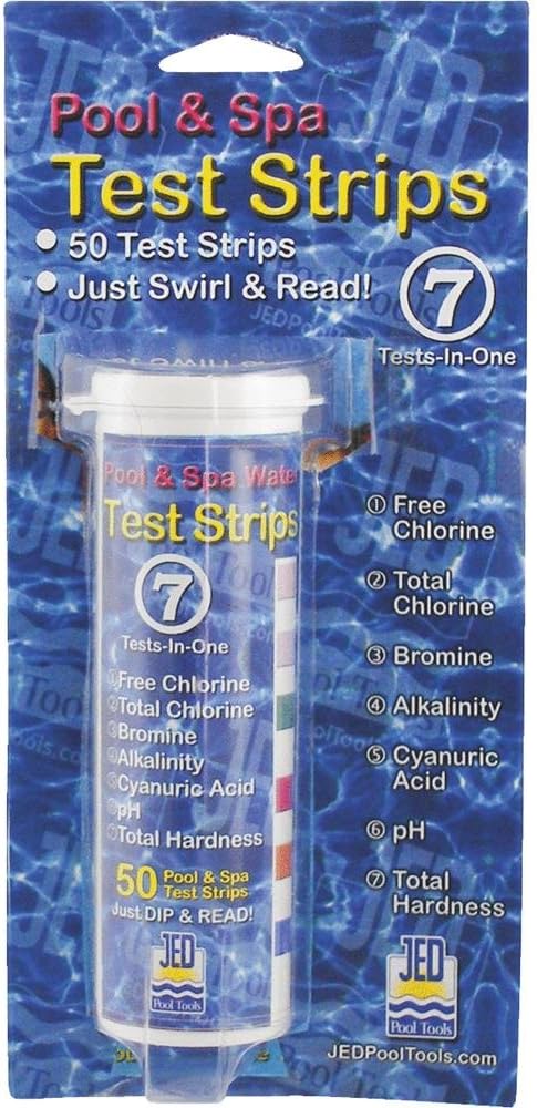 Jed Pool Tools 00-IT492-01 Select Pool Spa Test Strips 50-Count