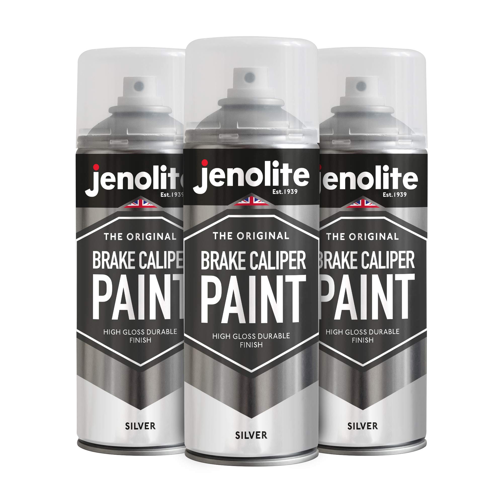 JENOLITE Brake Caliper Paint | Silver | 3 x 400ml | Restore & Transform Car Brake Calipers