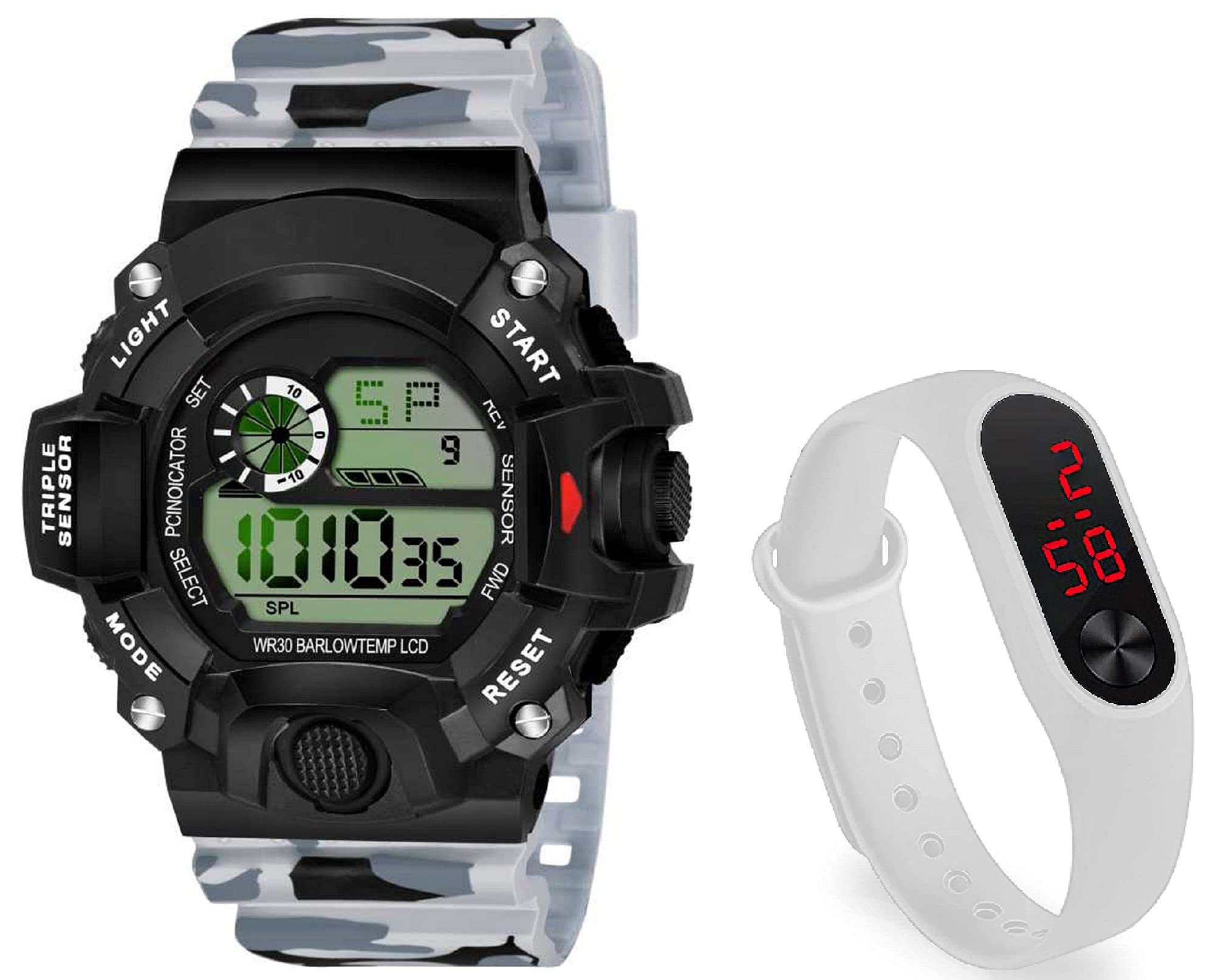 ZUPERIA Digital Watches Combo for Boys and Men (Pack of 2). (B08RNCPFH3) Amazon Price History, Amazon Price Tracker