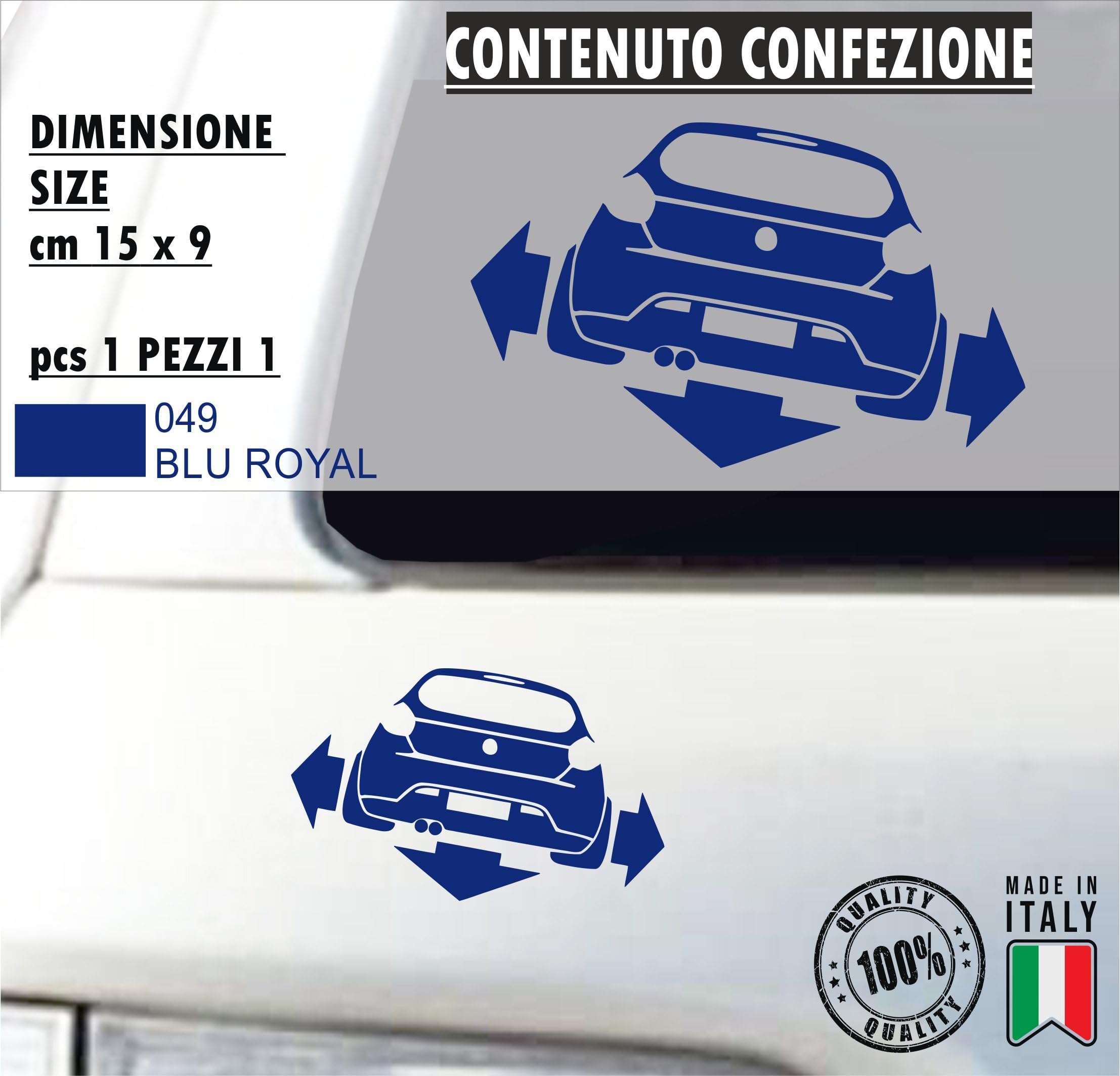 ERREINGE Sticker compatibile per FIAT STILO DOWN OUT DUB JDM TUNING