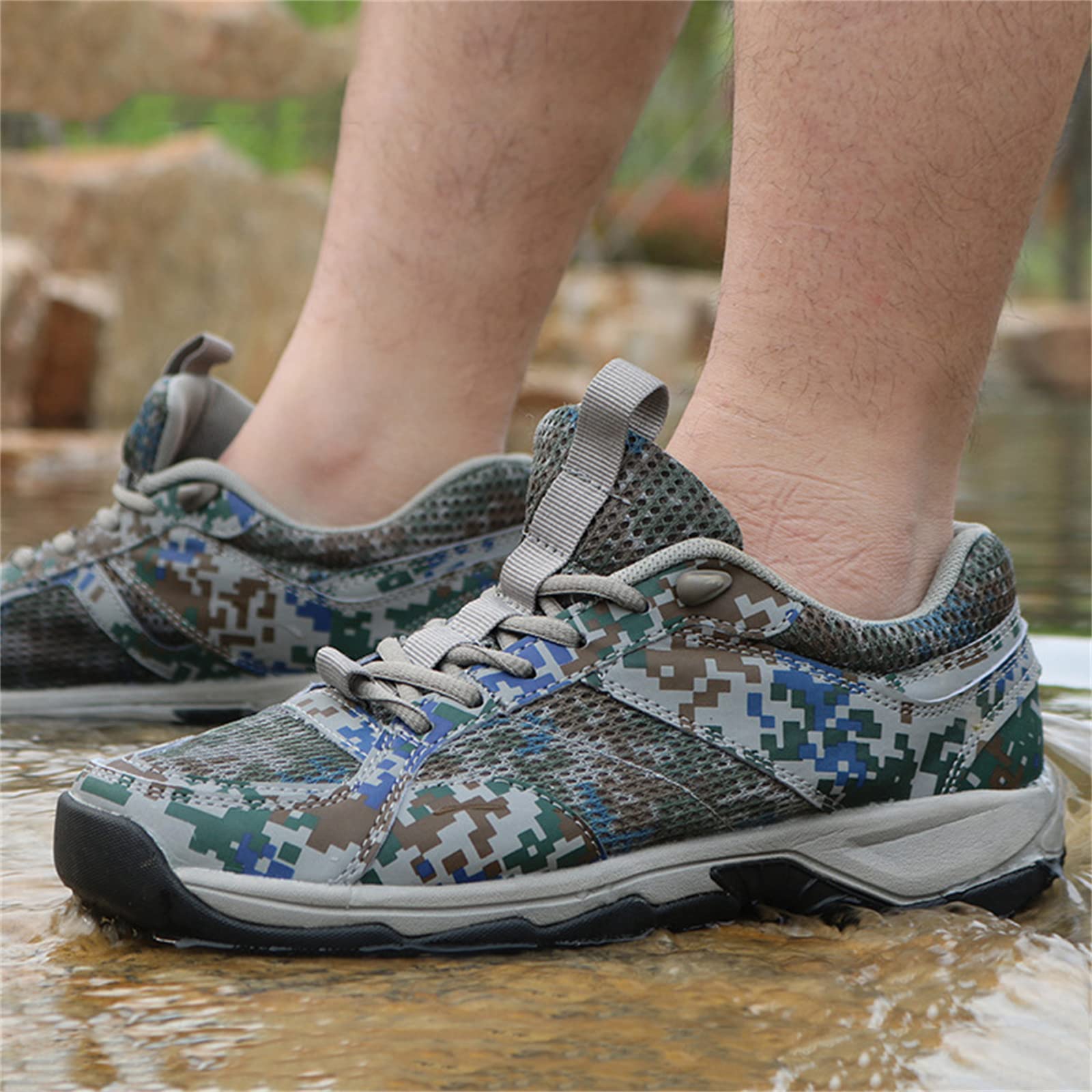 Scarpe da Trail Running da Uomo, Scarpe da Ginnastica da Trekking Scarpe da Campeggio da Viaggio Mimetiche per Esterni