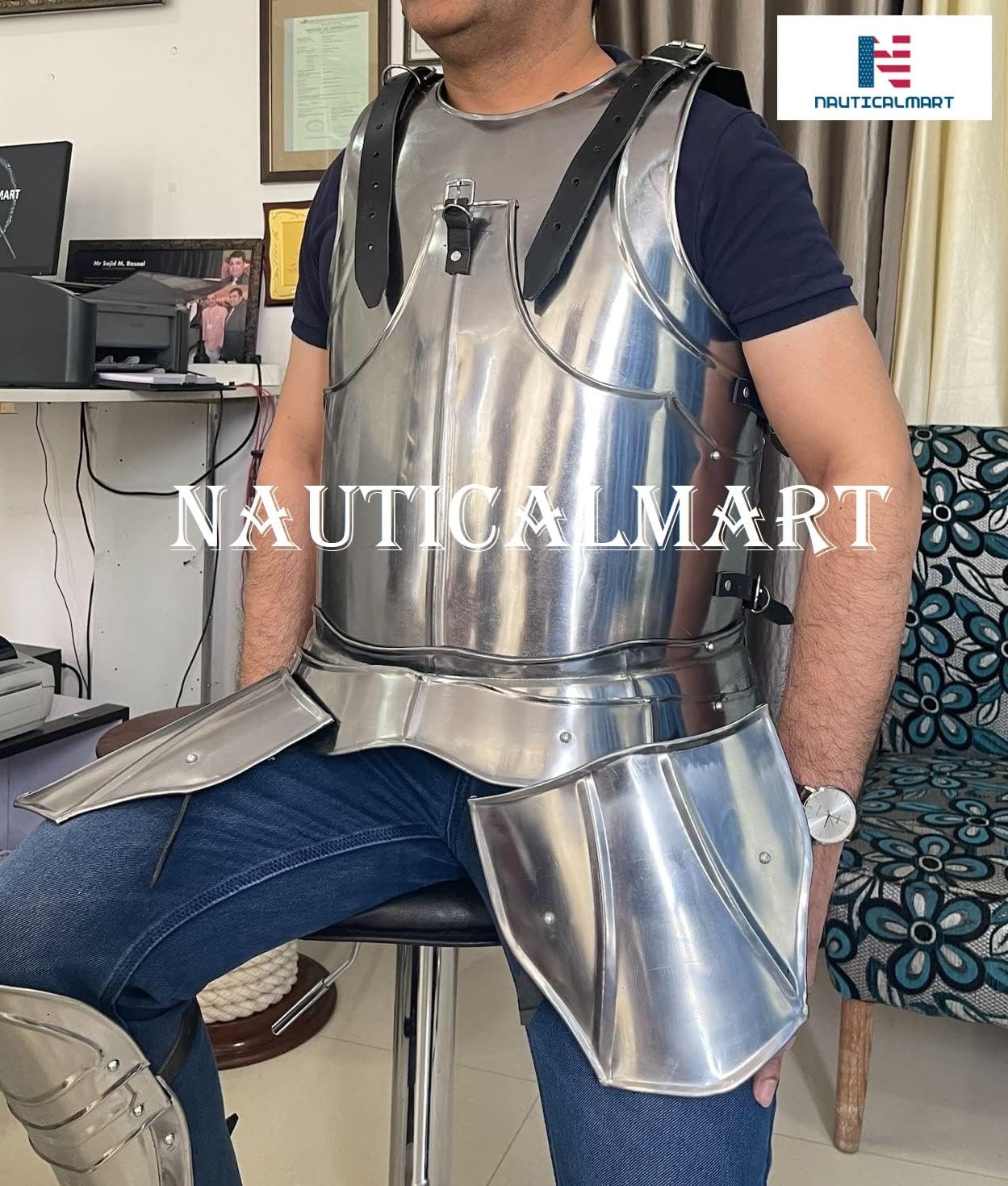NauticalMart Gothic Half Suit of Armour-Medieval Breastplate Knight Armor