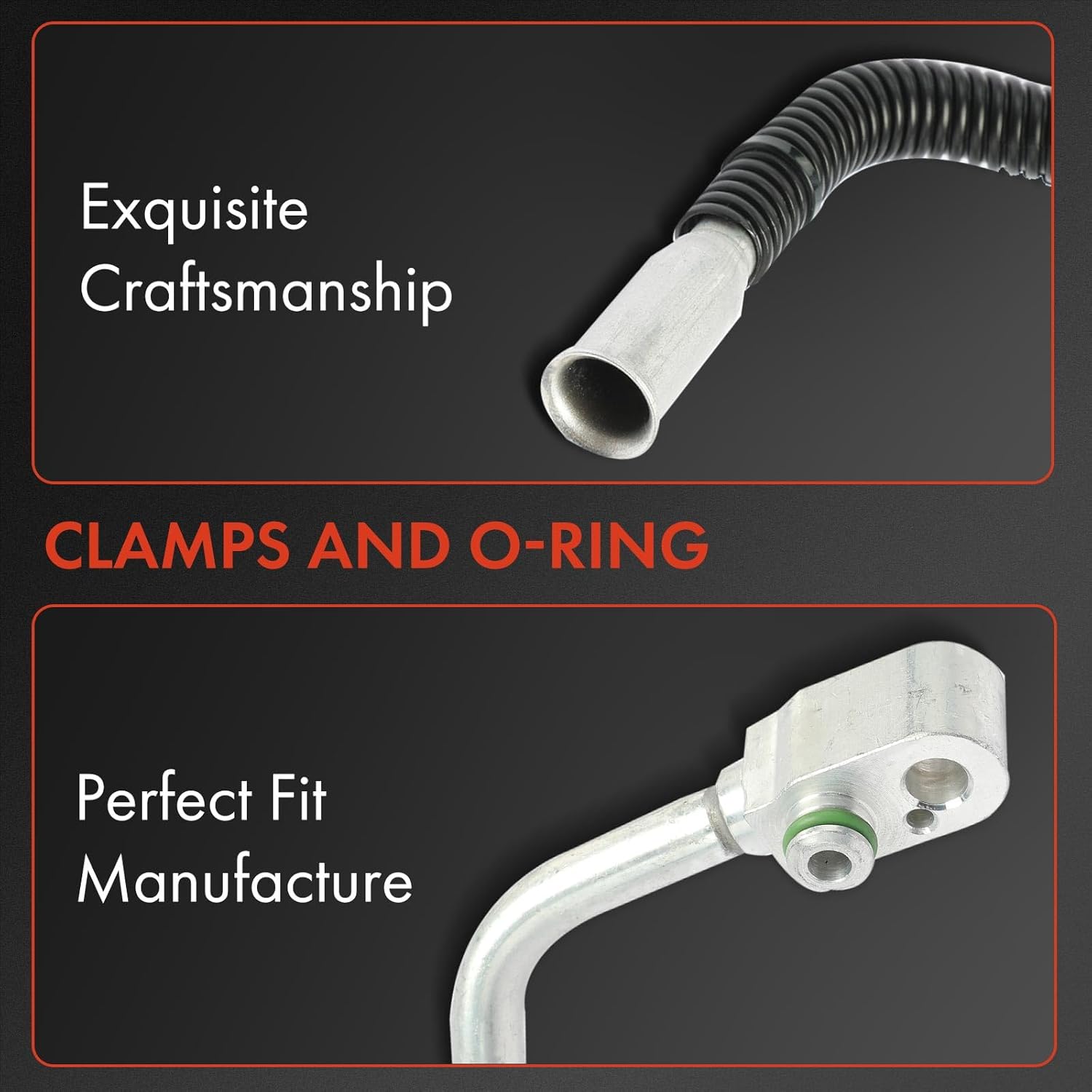 A-Premium A/C Liquid Line Hose Assembly Compatible with Ford Edge 2012-2014 2.0L, Condenser to Evap