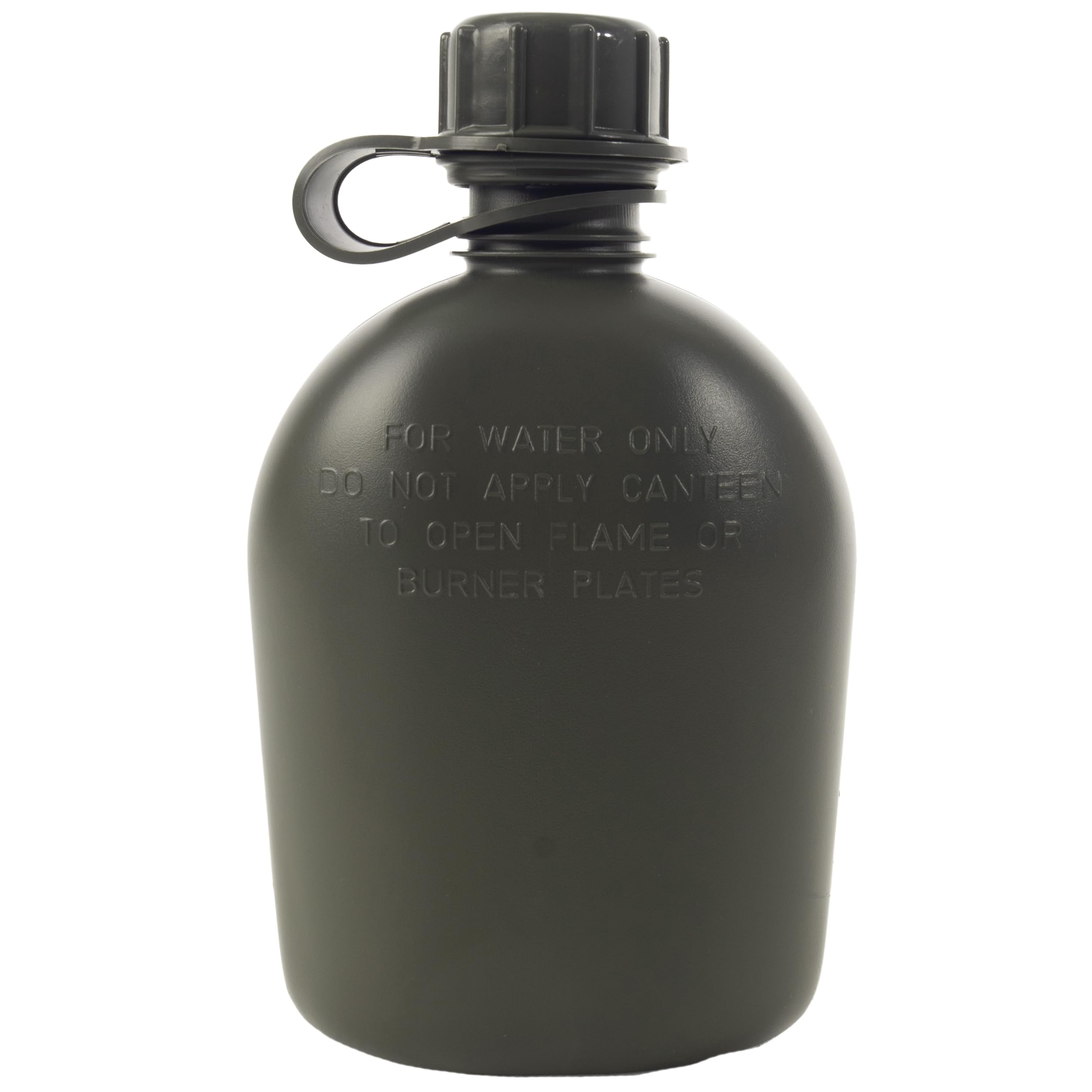 Rothco 3 Piece 1 Quart Plastic Canteen - Lightweight Outdoor Camping Survival Water Bottle, Olive Drab