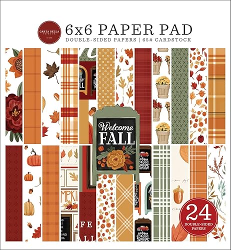 Carta Bella Paper Company Bloc de papel Welcome Fall 6x6, multicolor