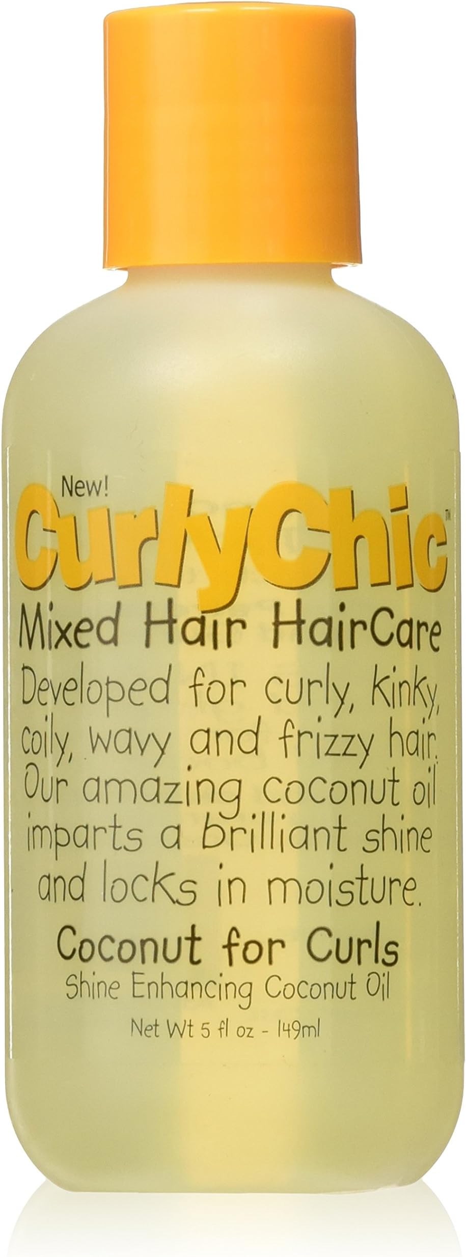 Curly Chic Curlychic Coconut for Curls Shine Enhancing Coconut Oil, 5 Fl Oz, 5 Oz