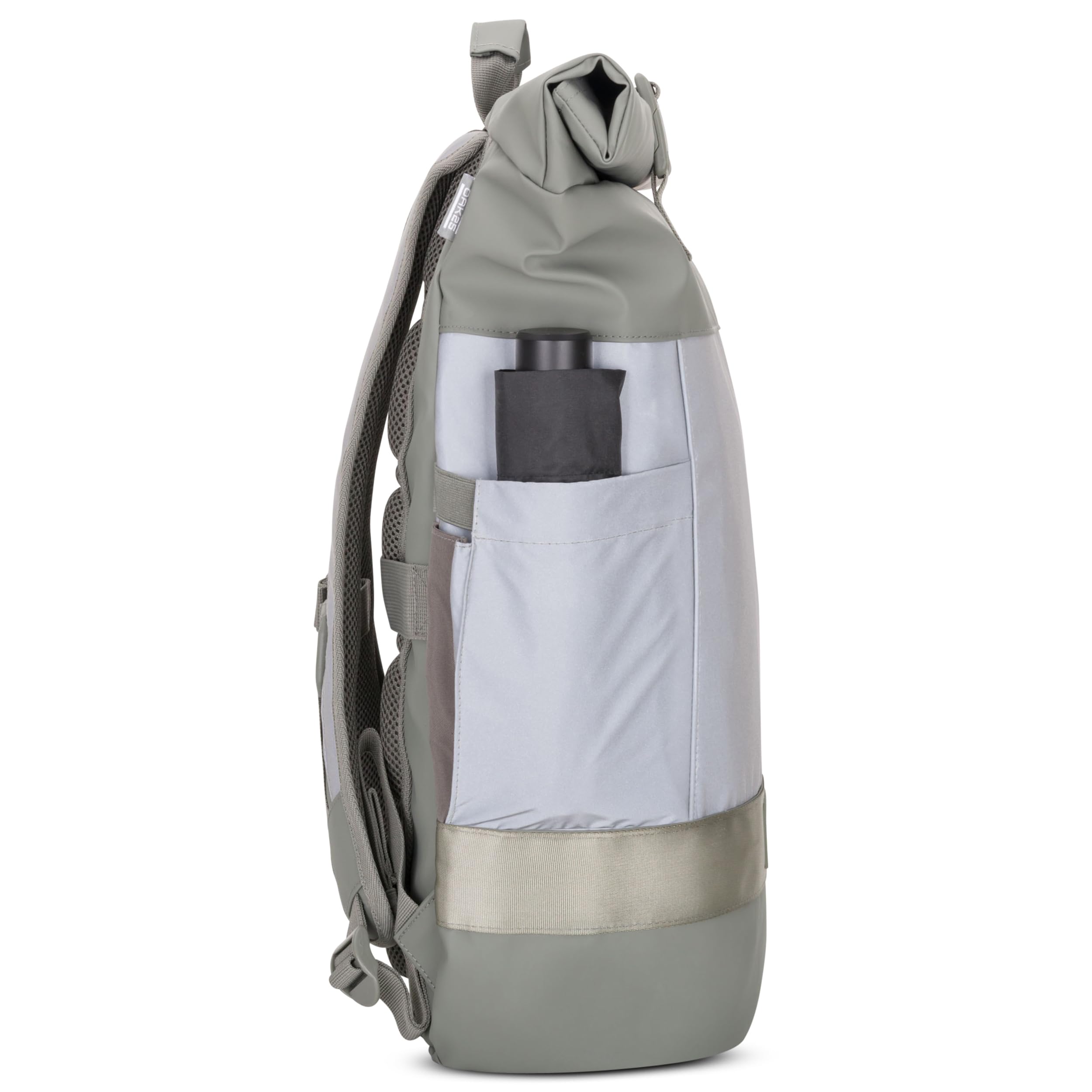 OAK25 Rolltop plecak damski i męski – Commute L – odblaskowy plecak rowerowy – wysoka widoczność i bezpieczeństwo – plecak rowerowy z kieszenią na laptopa – odporny na działanie wody