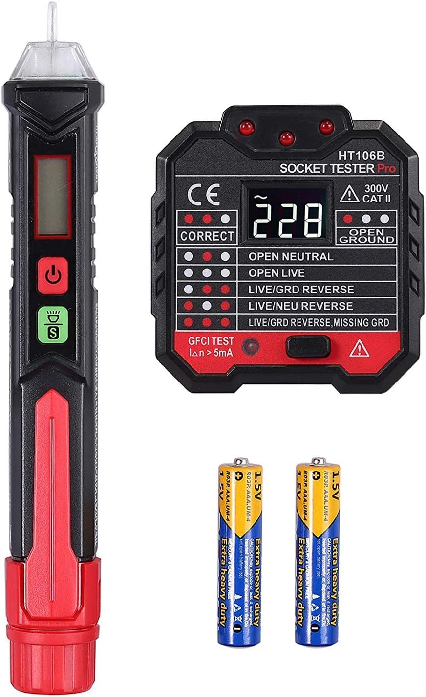 Proster Non Contact Voltage Tester Sensitivity AC Voltage Detector