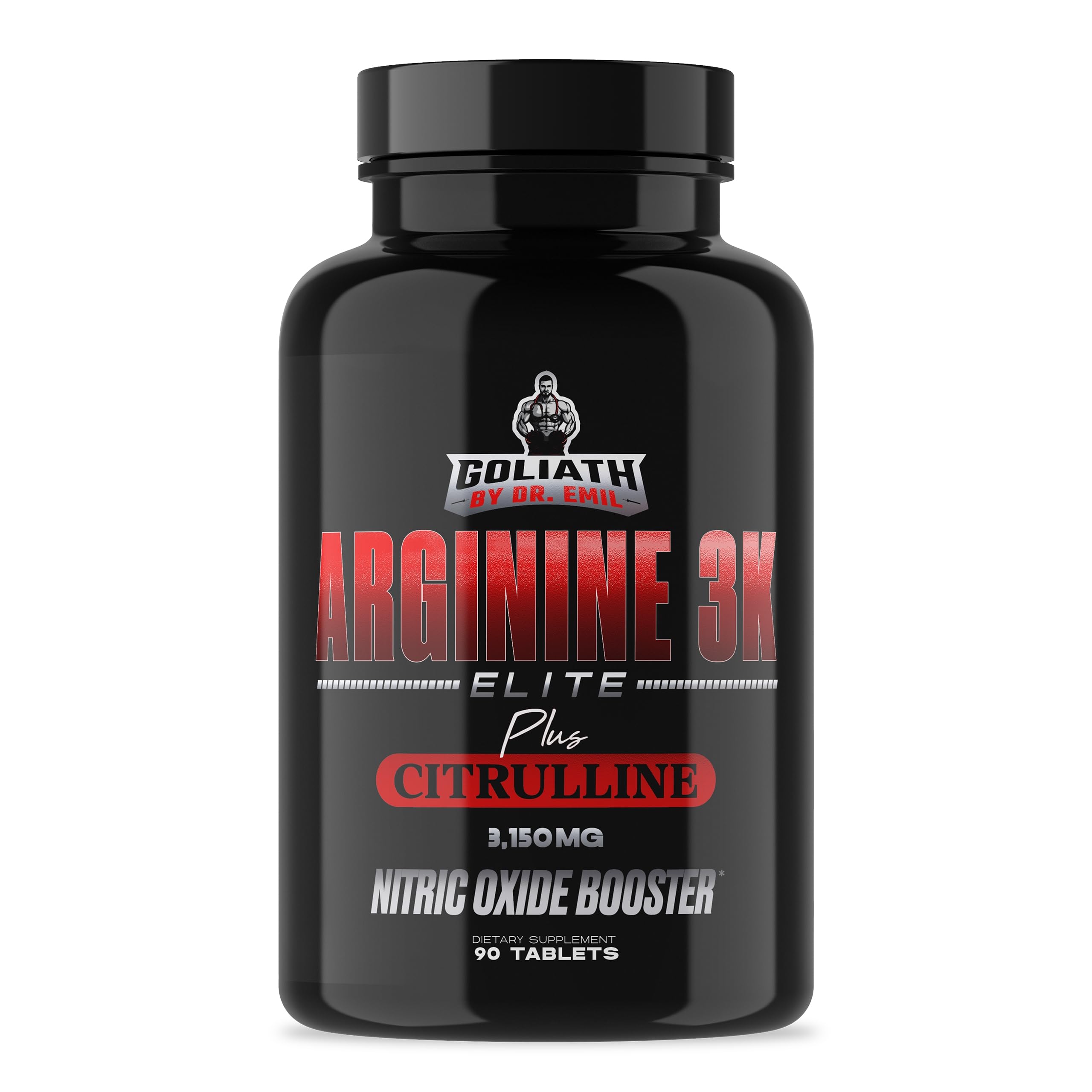 Dr. Emil Nitric Oxide Booster, L-Arginine & L-Citrulline, 90 Tablets