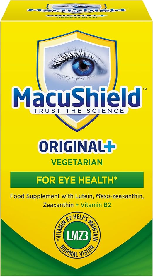 MacuShield Original+ Vegetarian 90 Day Pack, Eye Health Food