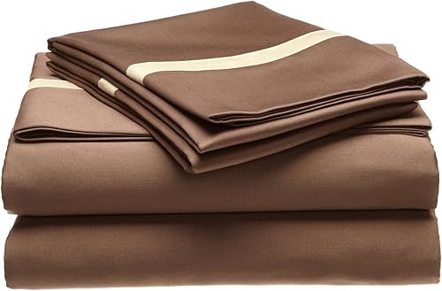 Miniatura 6 de Impressions Juego de ropa de cama de 300hilos 100% algodón, colección hotel, bolsillo profundo, de una sola capa, California tamaño King, Color