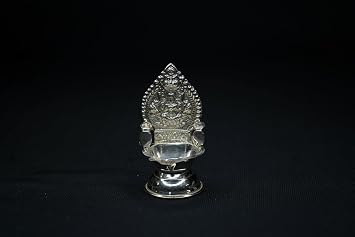 Pure Silver Gajalakshmi Diya 10g