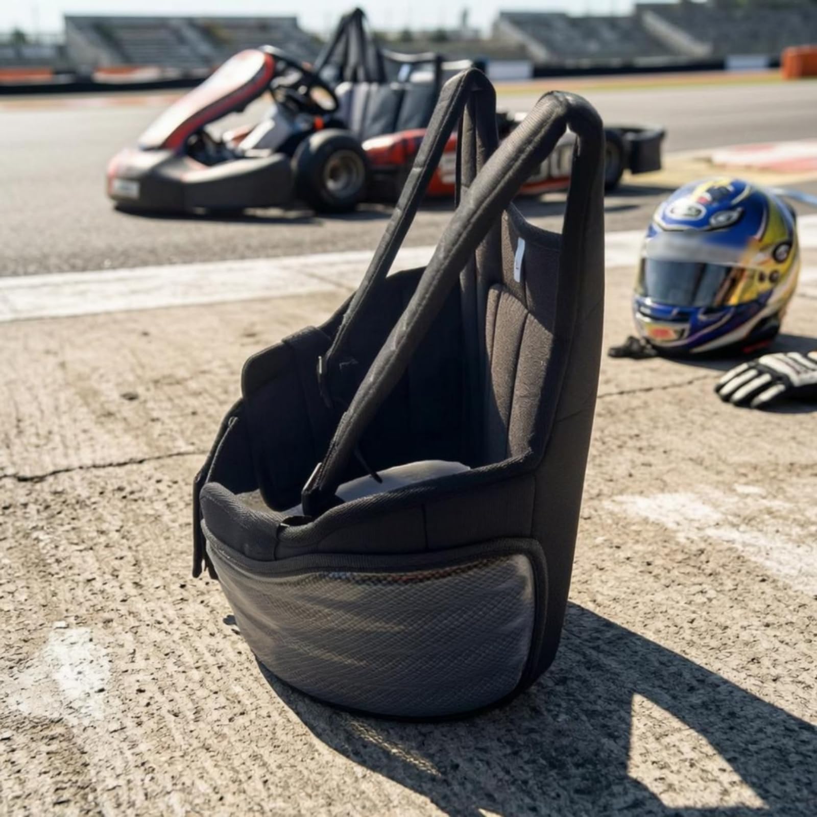 Chaleco Protector Karting Graneado Protector Pecho Costillas Tirantes Anchos Deportiva