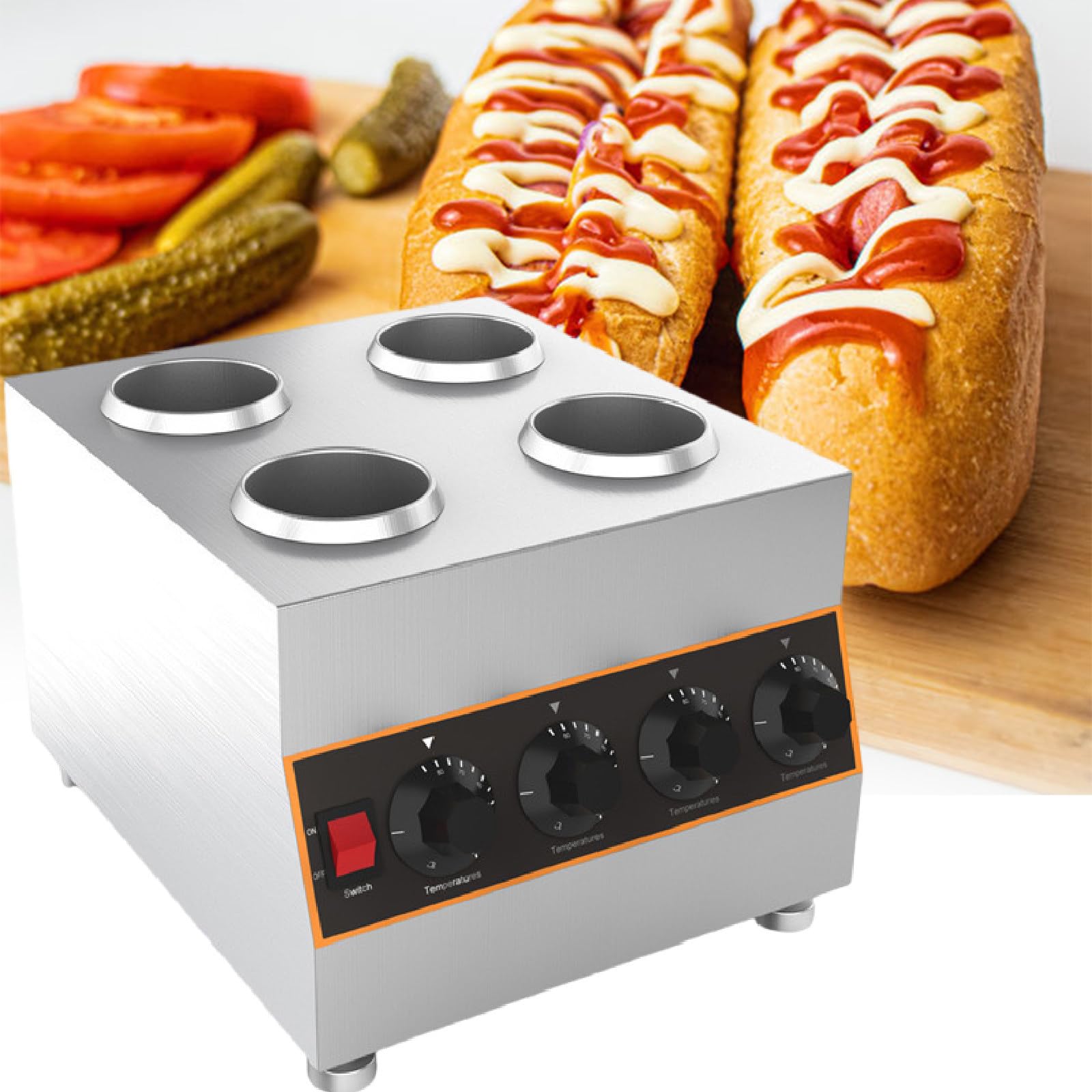 Dispensador De Salsas De Escritorio, Calentador Compacto De Mermeladas Y Salsas, Temperatura Ajustable De 30 A 85 ℃, Adecuado Para Espacios PequeñOs,110V