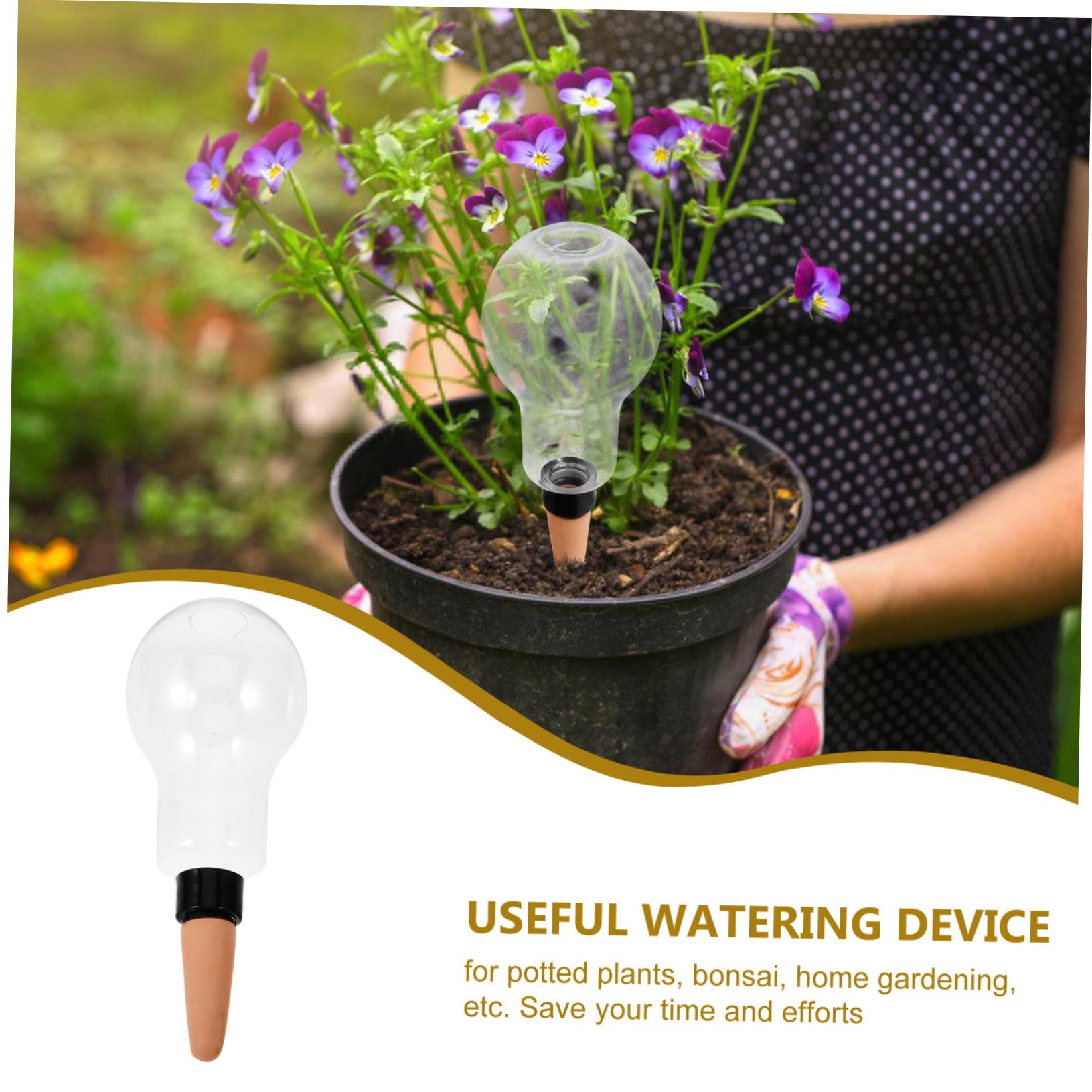 POPETPOP 6 Pièces Dispositif d'arrosage Automatique Abreuvoir pour Plantes en Pot Globe d'arrosage Clair Plantes d'intérieur arrosage à Pots de Fleurs Globes d'arrosage pcv