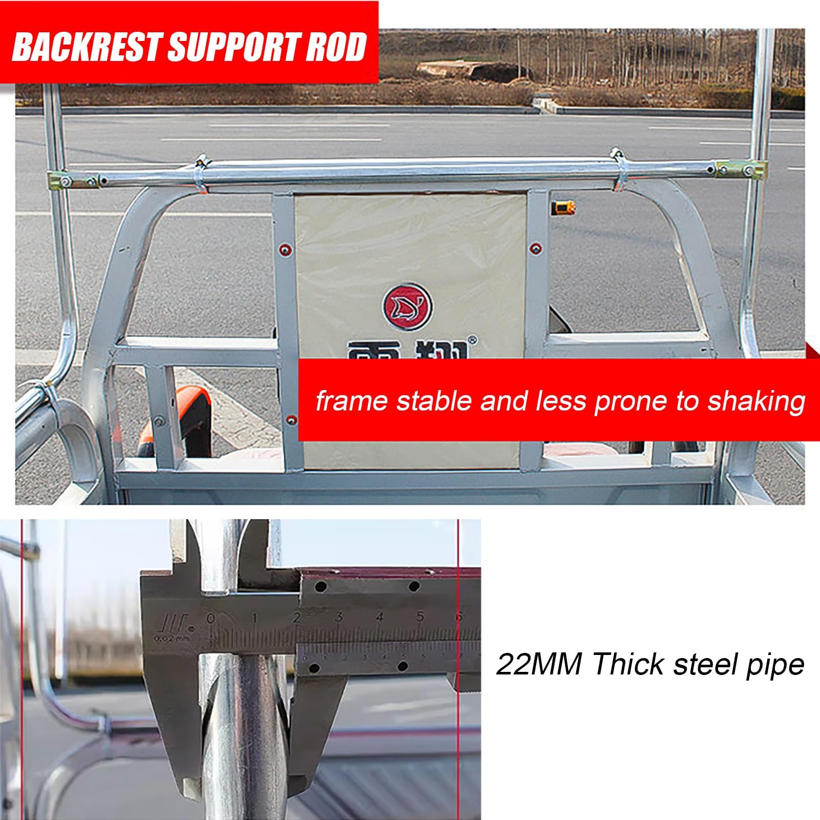 Copertura per tettoia elettrica per triciclo, impermeabile, protezione esterna per triciclo da carico, design facile da entrare e uscire, adatta per tutte le stagioni