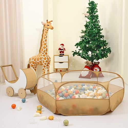 Miniatura 38 de Pozo de bolas plegable para niños pequeños, grandes hoyos de bolas desplegables para niños, tienda de campaña para gatear, corralito para piscina