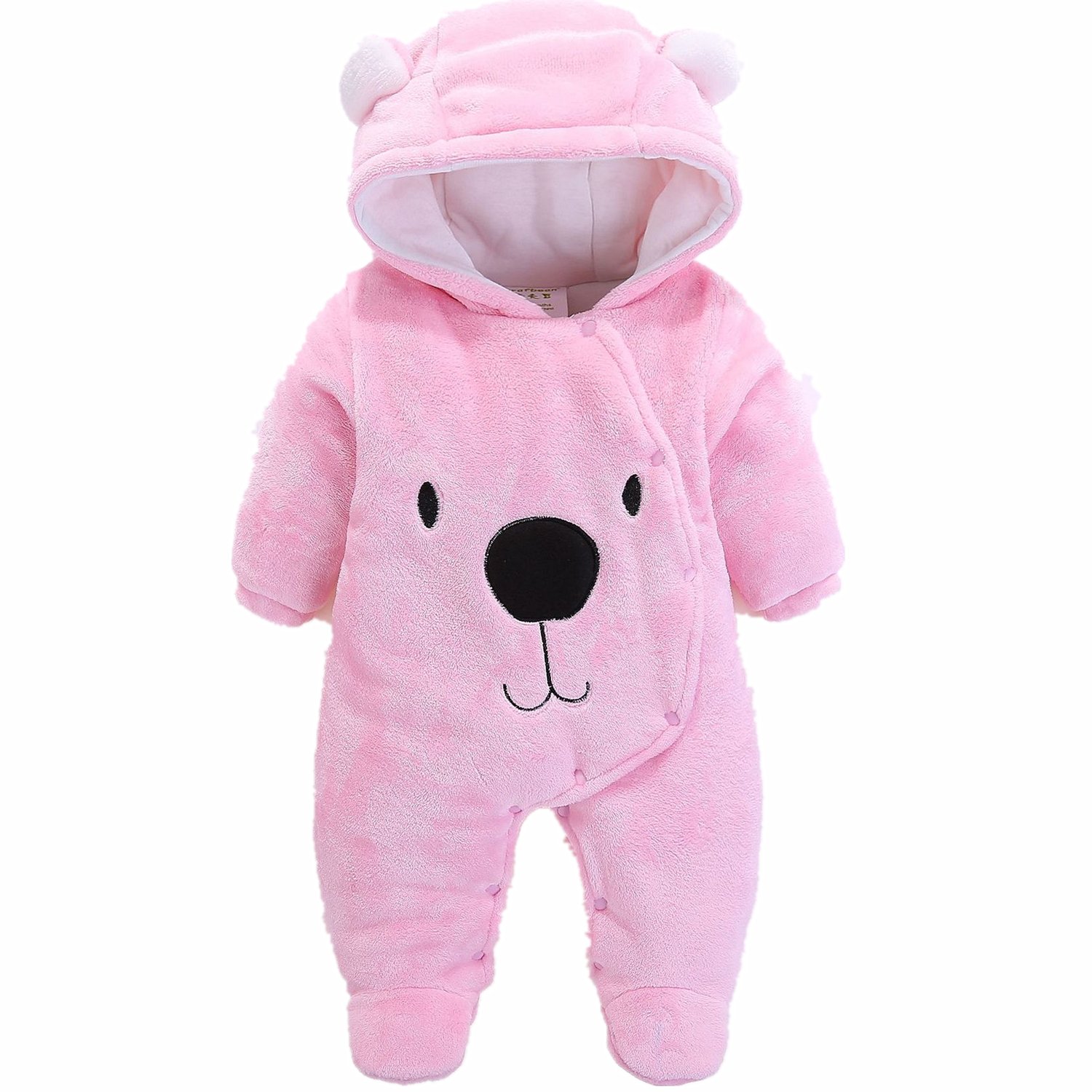 Morbuy Jumpsuit Bebé Unisexo Bebé Recién Nacido Franela Mameluco Invierno Ropa Una Pieza Pijamas Monos Caricatura Trajes