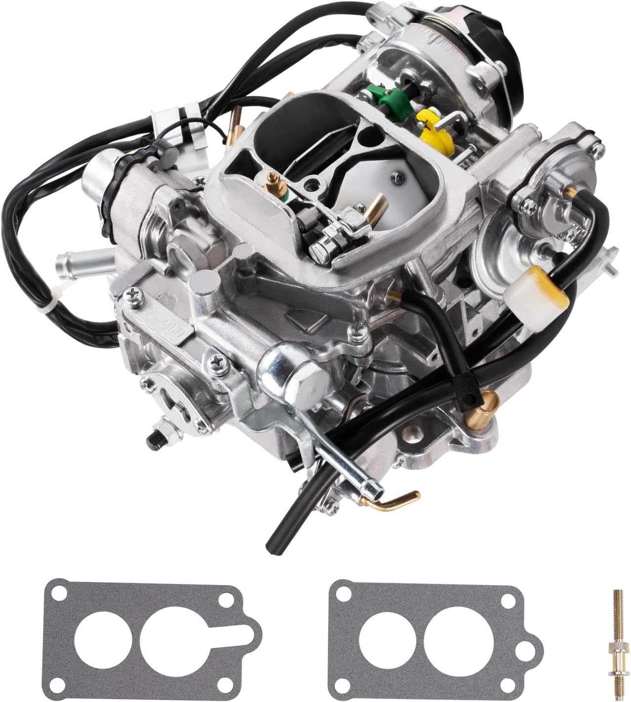 maXpeedingrods 2-Barrel 22R Carburetor TOY-505 Carb for Toyota Pickup 22R Engine 1981-1986 and 1987 (First Six Months) with Round Plug Connector, Automatic Choke 2.4L 2366cc 35290/C4036