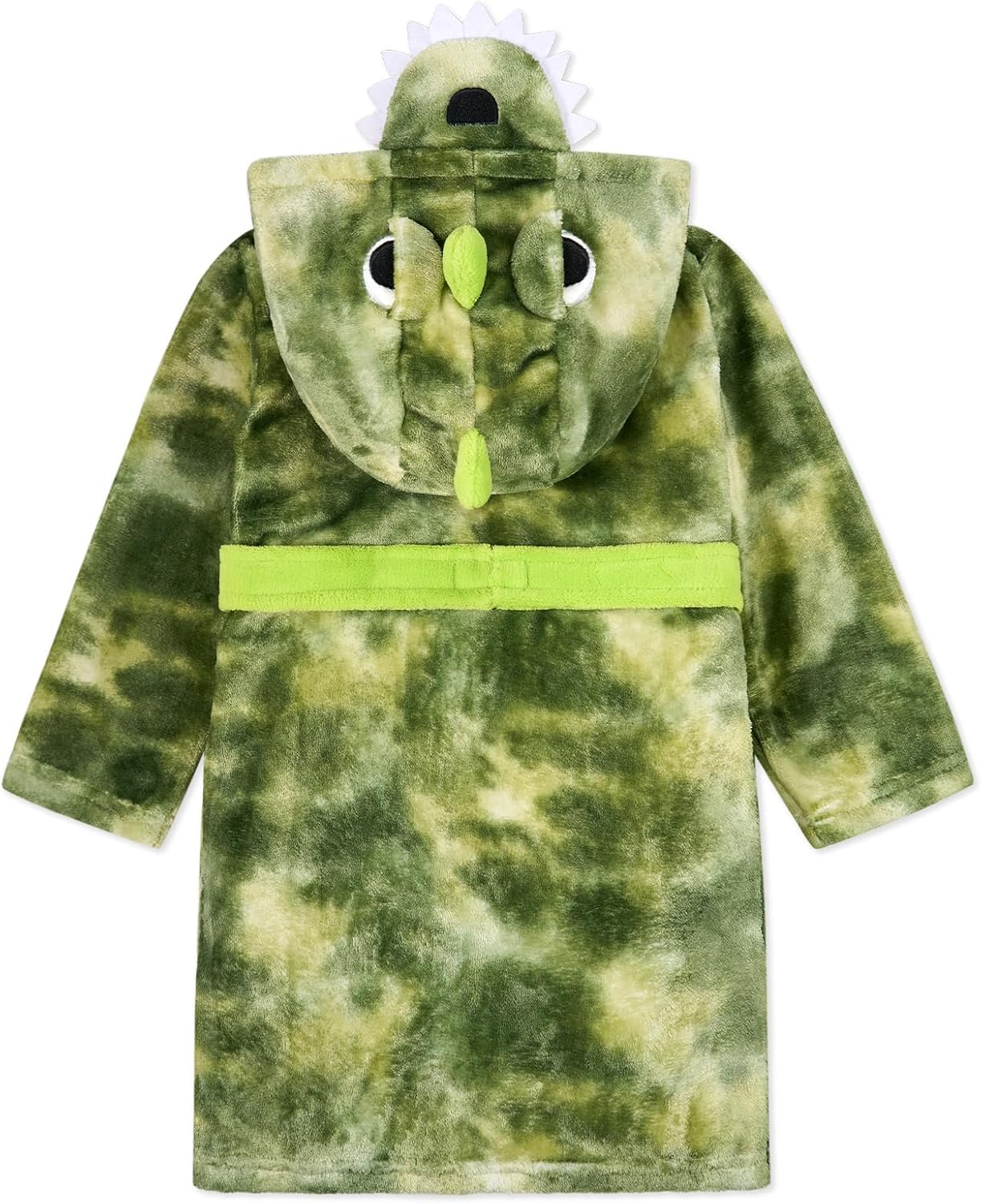 LOLANTA Boys Hooded Robes Fleece Dinosaur Bathrobe Kids Fuzzy Plush Pajamas Cartoon Nightgown Sleepwear 2-8Years
