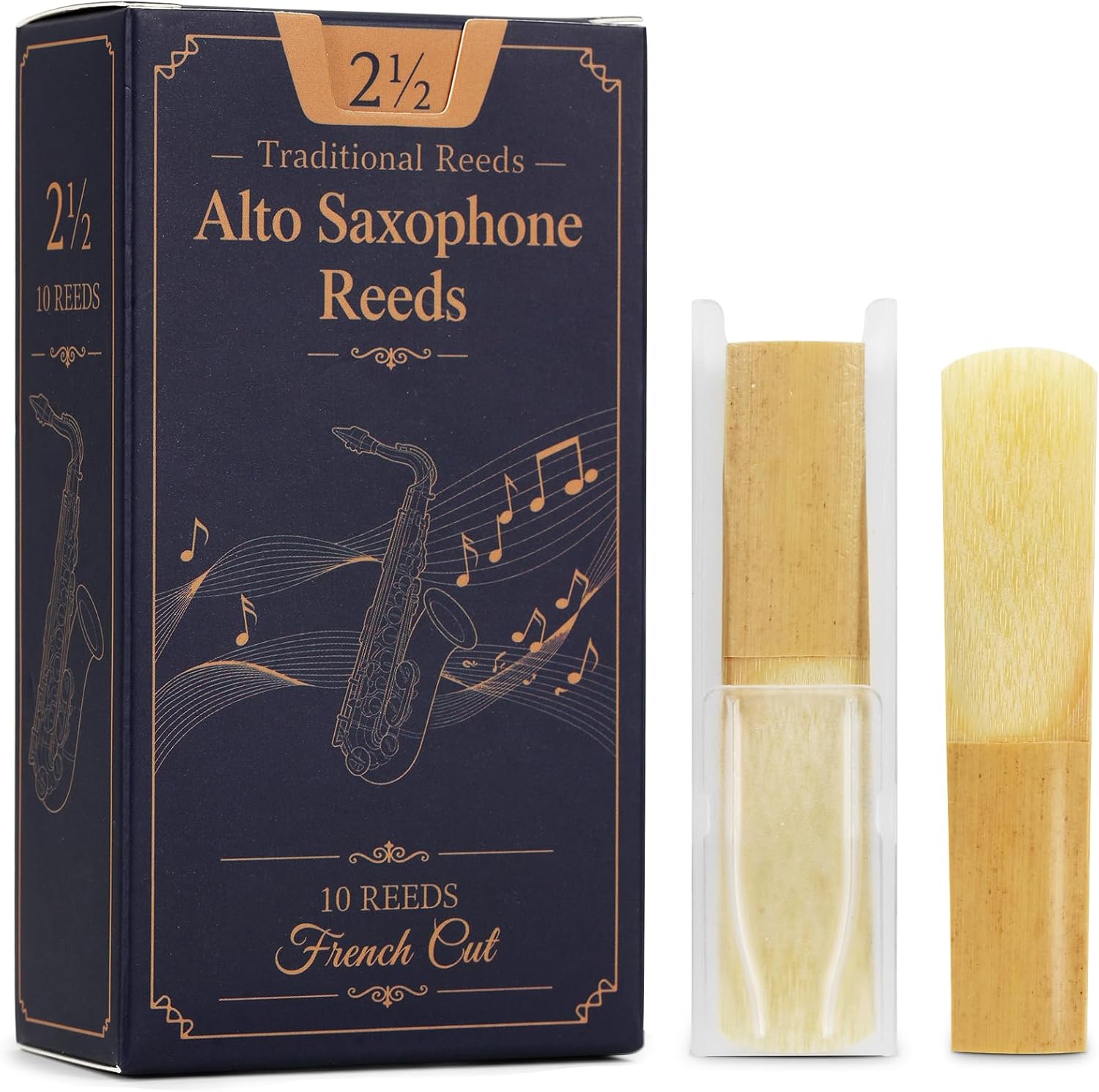 Krskul Alto Saxophone Reeds, Strength 3.0, Traditional Tone, 10 Pack