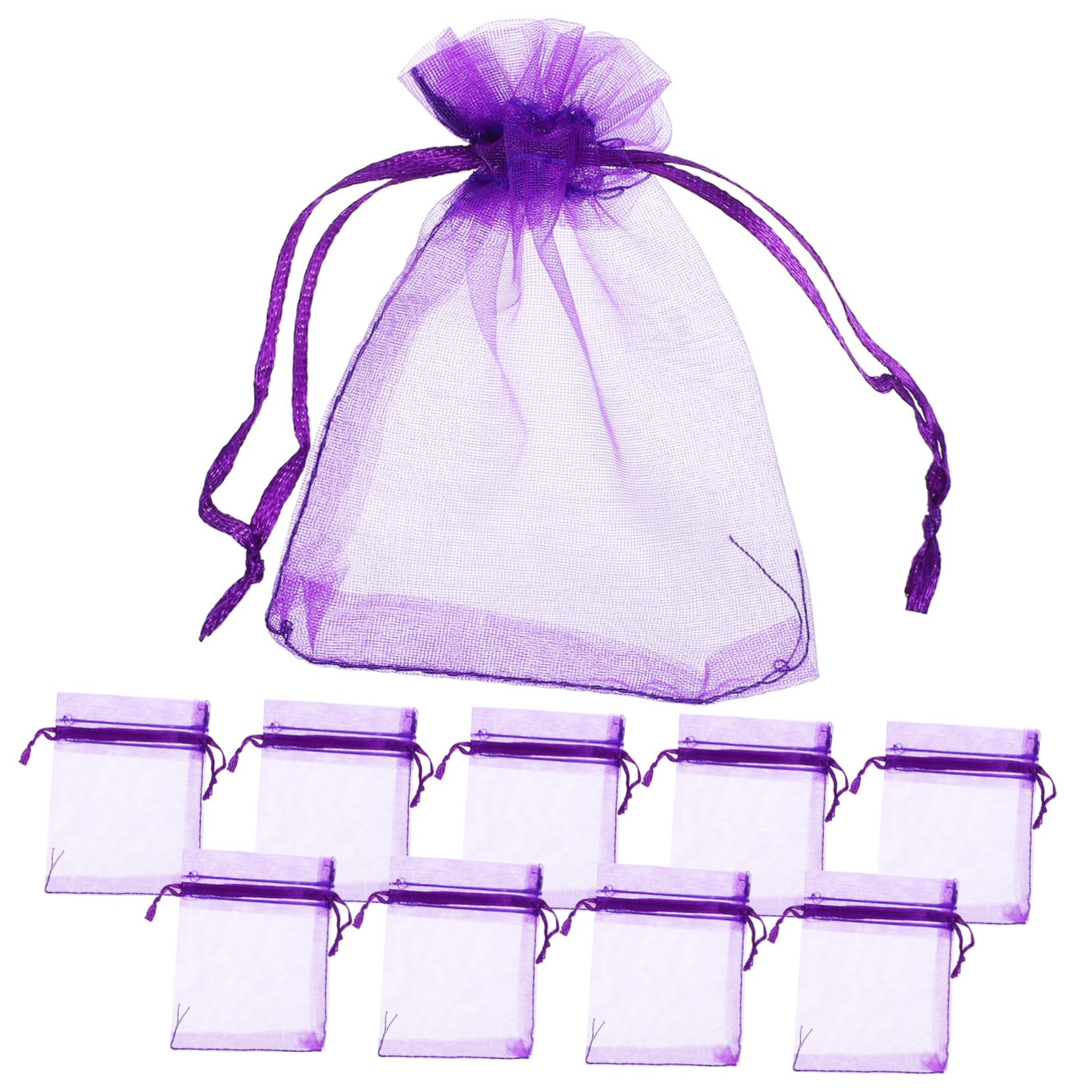 Cabilock 5 Sätze Leere Lavendelsäckchen Aus Feinem Netzstoff Für DIY Duftbeutel Schmuckverpackung Hochzeiten Partys 100 Stück * 5