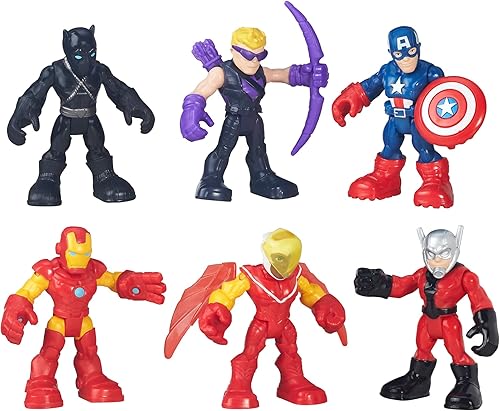 Playskool Heroes Super Hero Adventures Capitán América Super Jungle Squad - Juego de figuras de acción