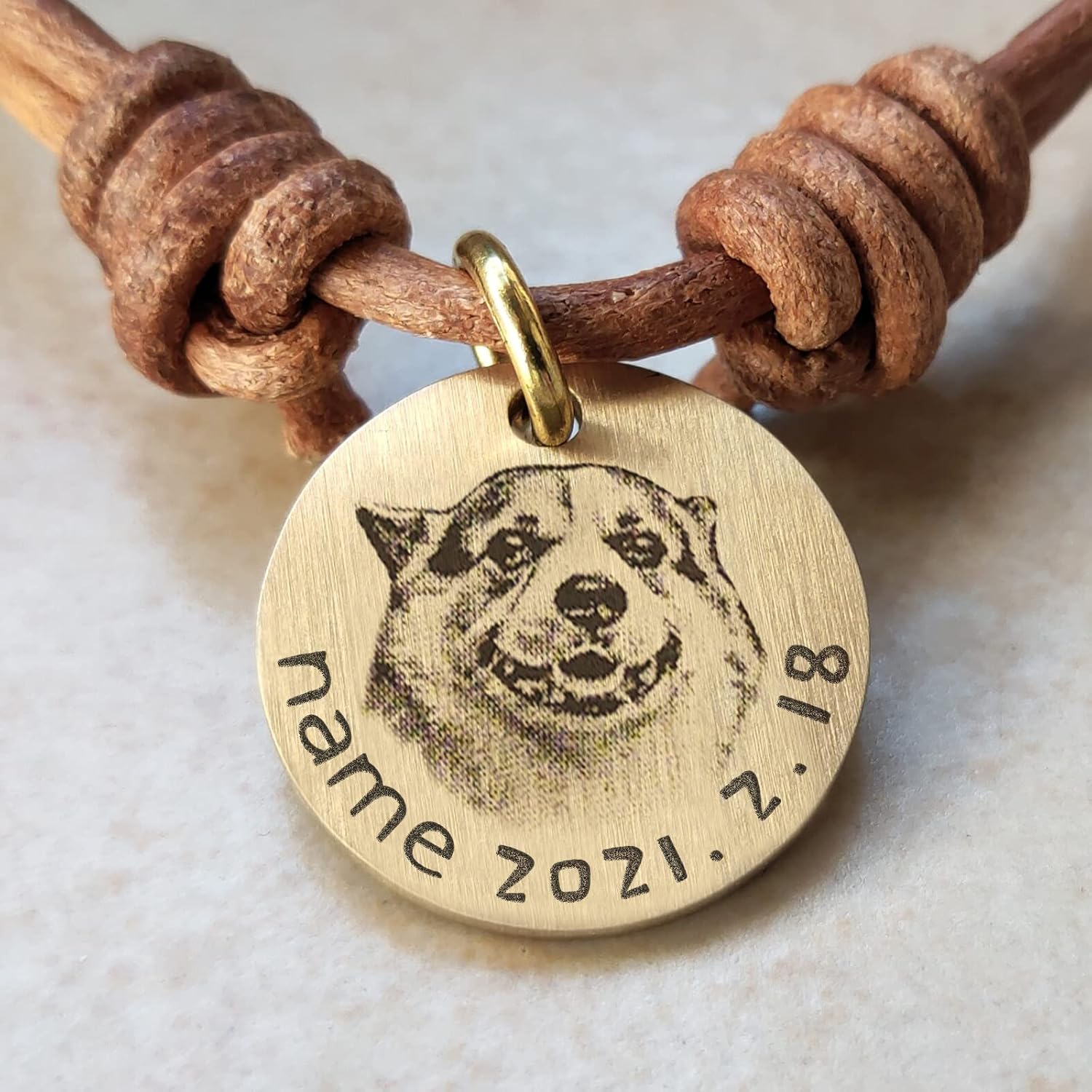 Medaglietta Cane Personalizzata Medaglietta Cane con Incisione Laser