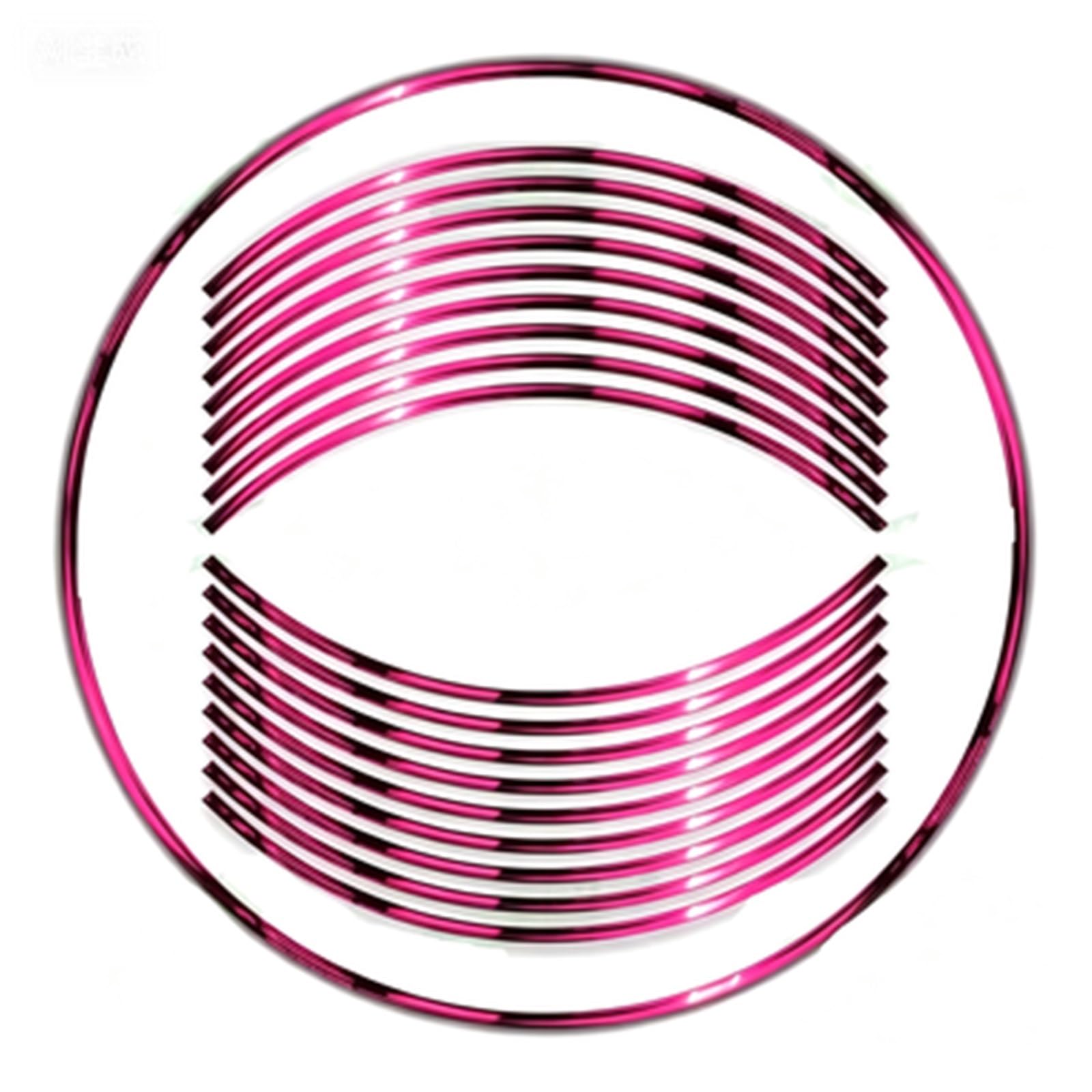 Reflective Motorcycle 17 Inch Front and Rear Wheel Stickers Fairing Hub Decals for Kawasaki for ER-6F for ER6F(Color4)