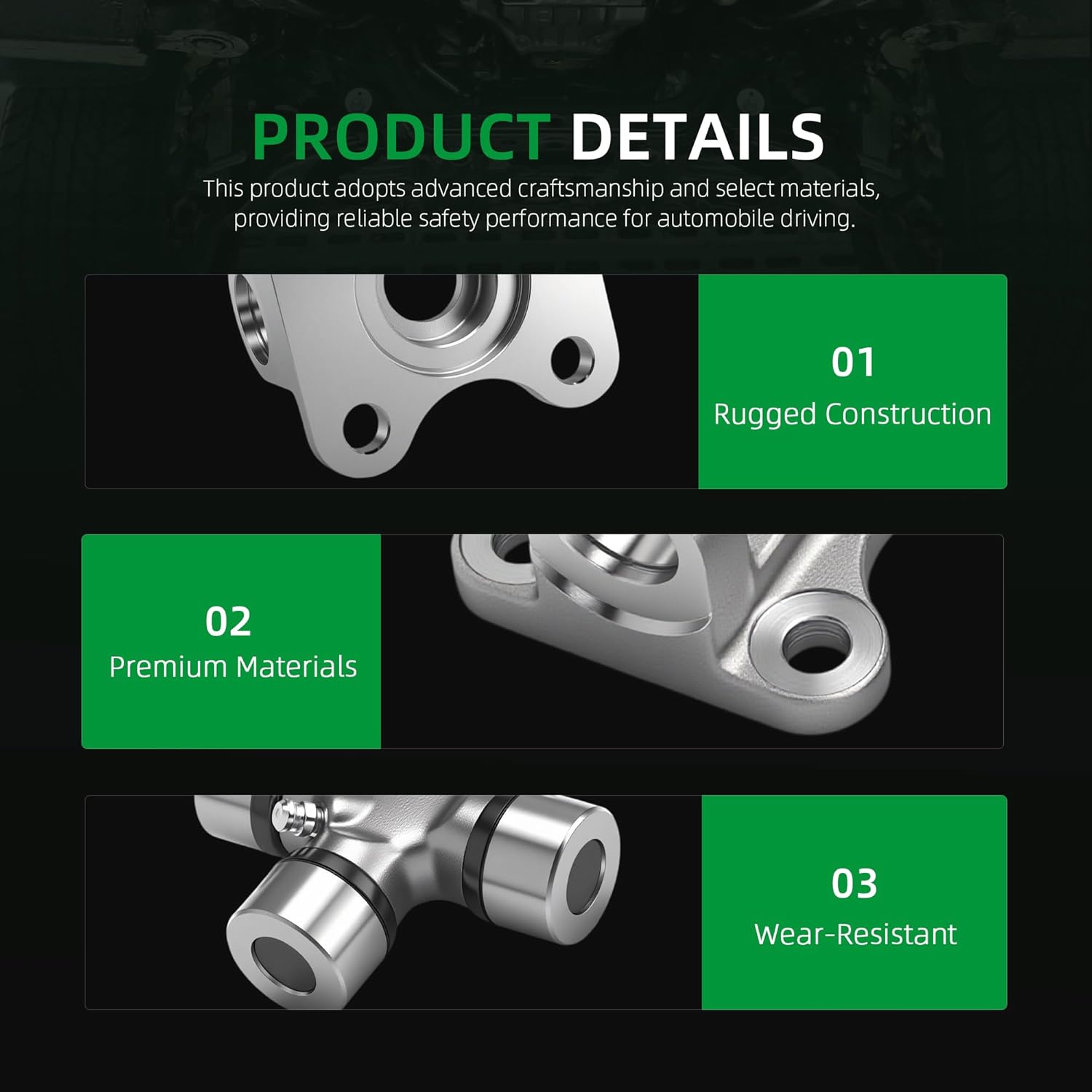 Flange Yoke 2-2-939+5-153X Universal Joint 1310 Series U Joint Kit,Compatible with Ford Explorer 1995-2007,Compatible with Ford Ranger 1995 1996 1997,OE#2-2-939 5-153X