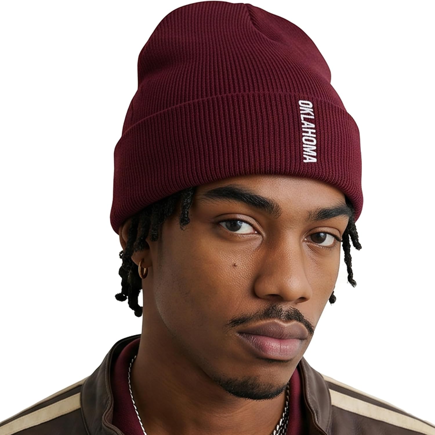 Daxton Vertical USA Cities Cuffed Beanie, Winter Knit Hat Skully Cap for Men Women, City Pride Daily Headwear image 3