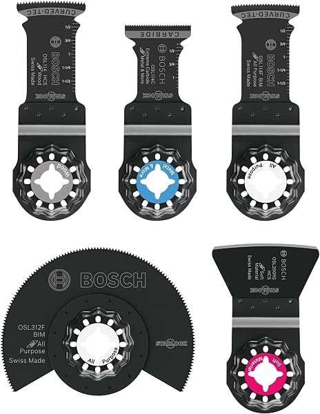 BOSCH OSL005C Starlock Oscillating Multi Tool Assorted Set Blades-