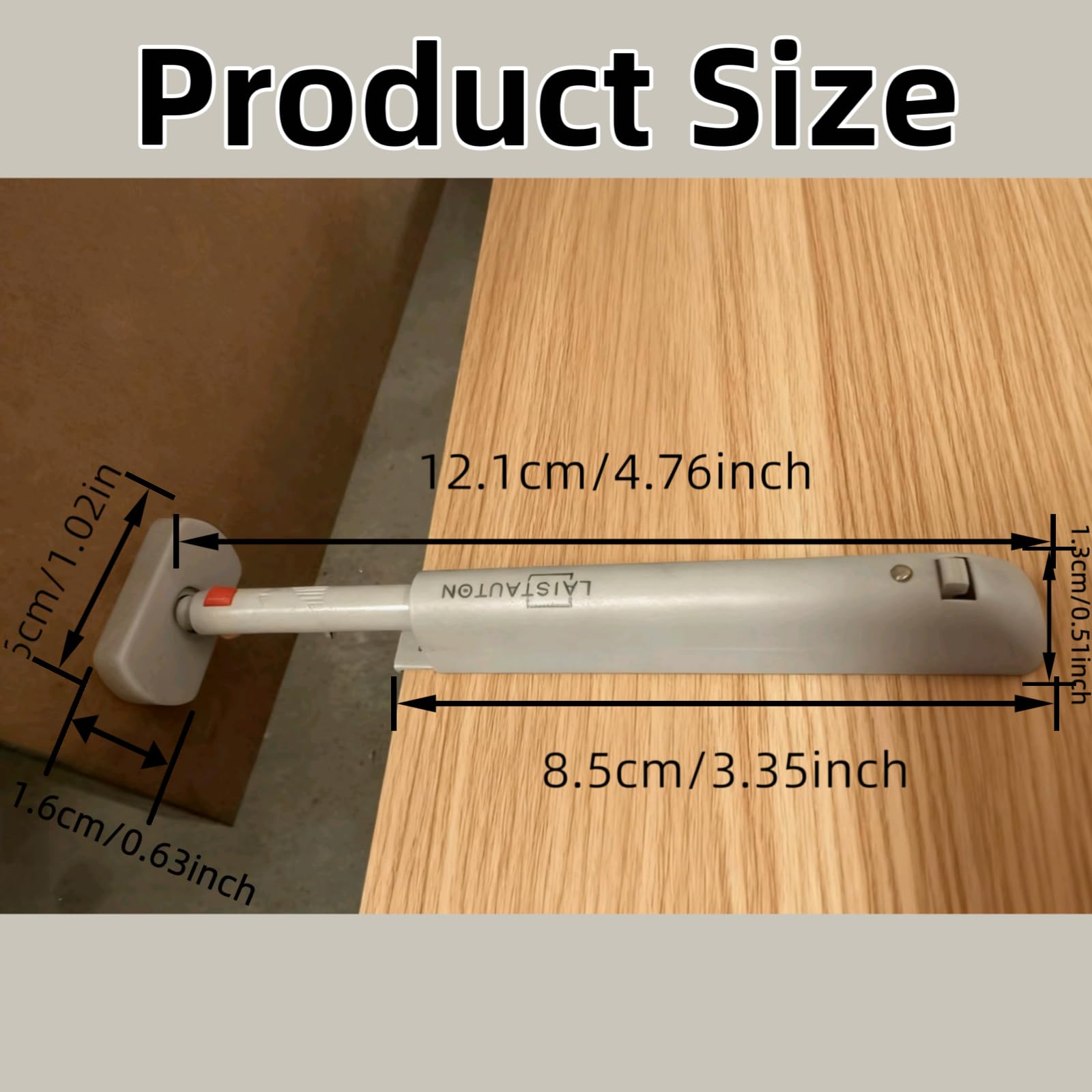 4 Sets Push Open Door Latch Touch Latches Push Latch Damping rebounder for Cabinet Hardware Release Latch Kitchen — view 4