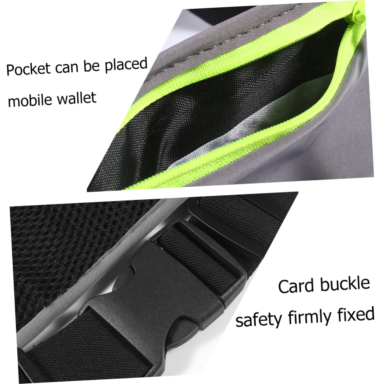 Yardwe 3stücke Laufgürtel Für Smartphone Wasserdichter Fächer Sportgürtel Leicht Atmungsaktiv Reflexmaterial Für Beim Joggen Für Outdoor-aktivitäten