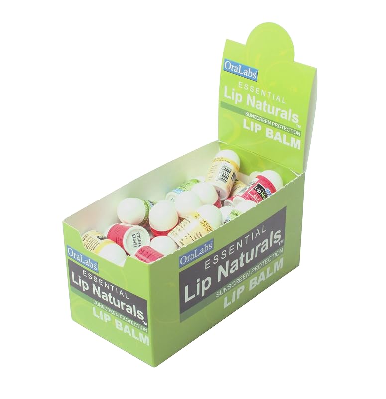 Bálsamo labial mini Lip Naturals® CHAP-ICE FPS 15, pacote com 50 unidades