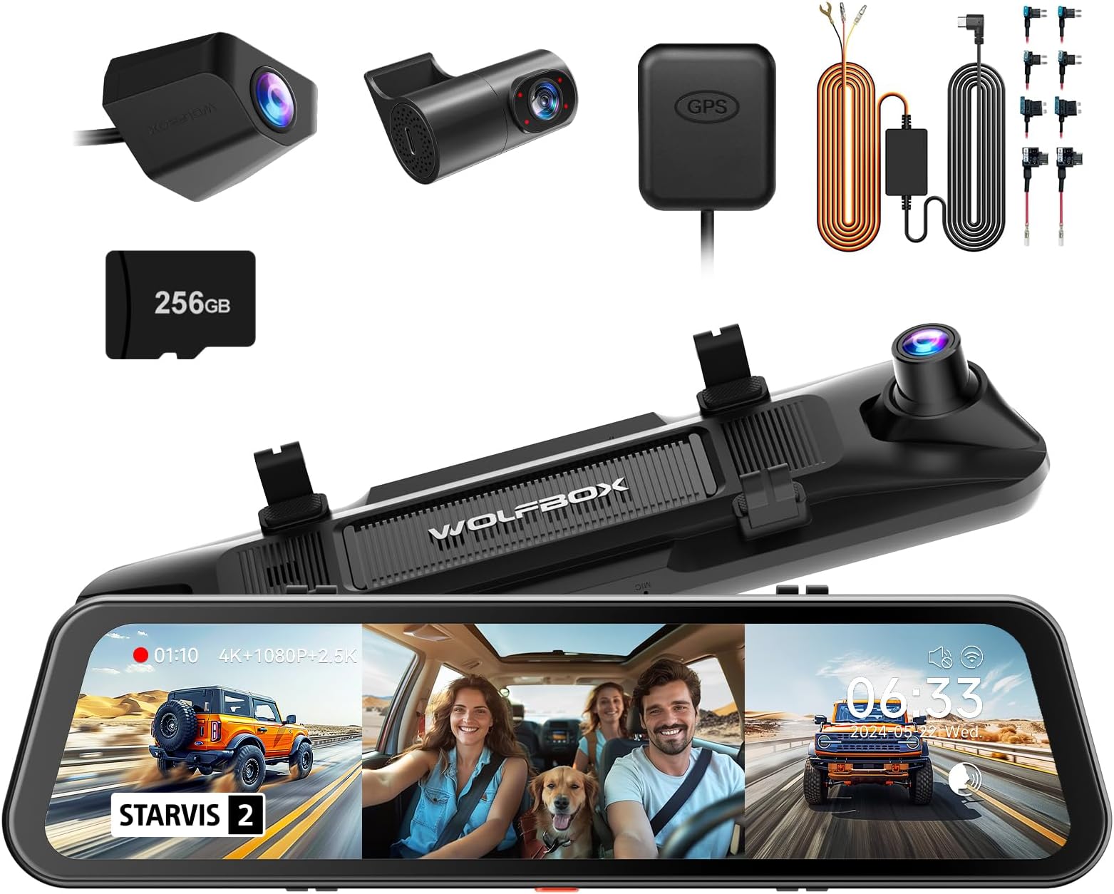WOLFBOX G900 Tripro Cabin Version & USB C 4A Acc Hardwire Kit