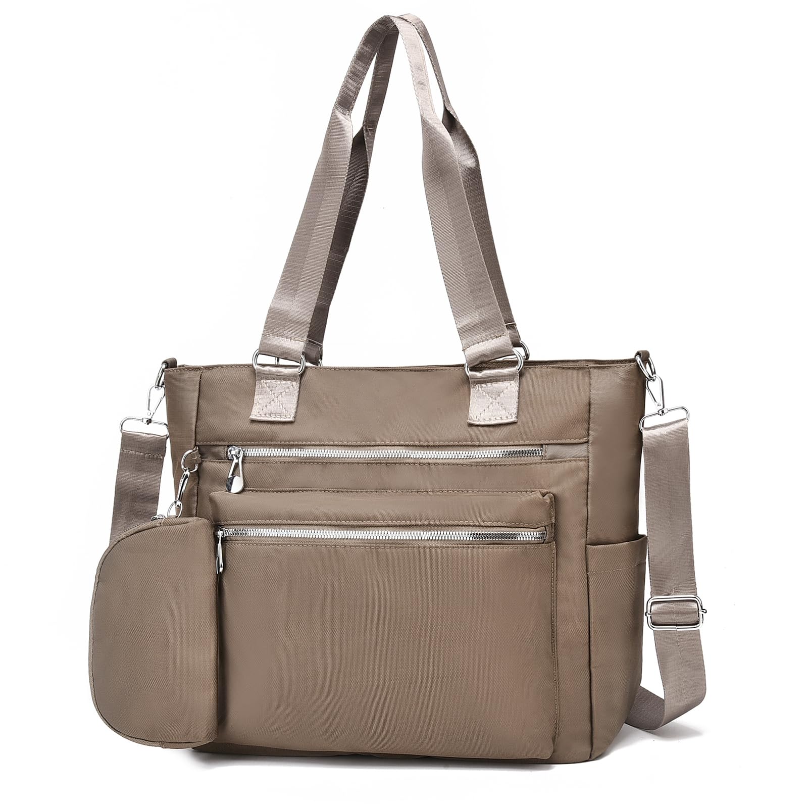 I IHAYNER Laptop Tote Bag for Women 15.6 Inch Waterproof Canvas Work Bag Business Briefcase Computer Bags for Travel