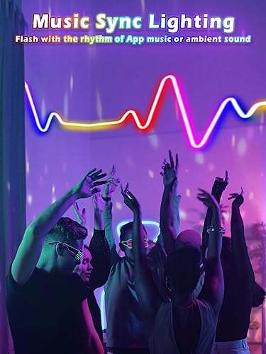 Miniatura 4 de L8star Tira de luces LED de neón con control remoto por aplicación, IP65, impermeable, flexible, luces LED de neón de 24 V RGB, luces de neón para