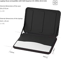 Smatree 15,6" Kemény Laptop Táska Dell Inspiron 15 és Lenovo Legion 5 Modellekhez - Fekete Védőtok Vékony Kialakítással 3