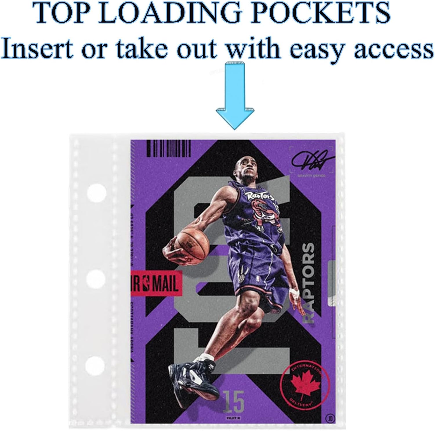 Mini Trading Card Binder for 80+ Cards - Lightweight Portable Top Loading Album with Secure Pockets for TCG, MTG, Baseball, Football, Sports & Game Cards (Black)