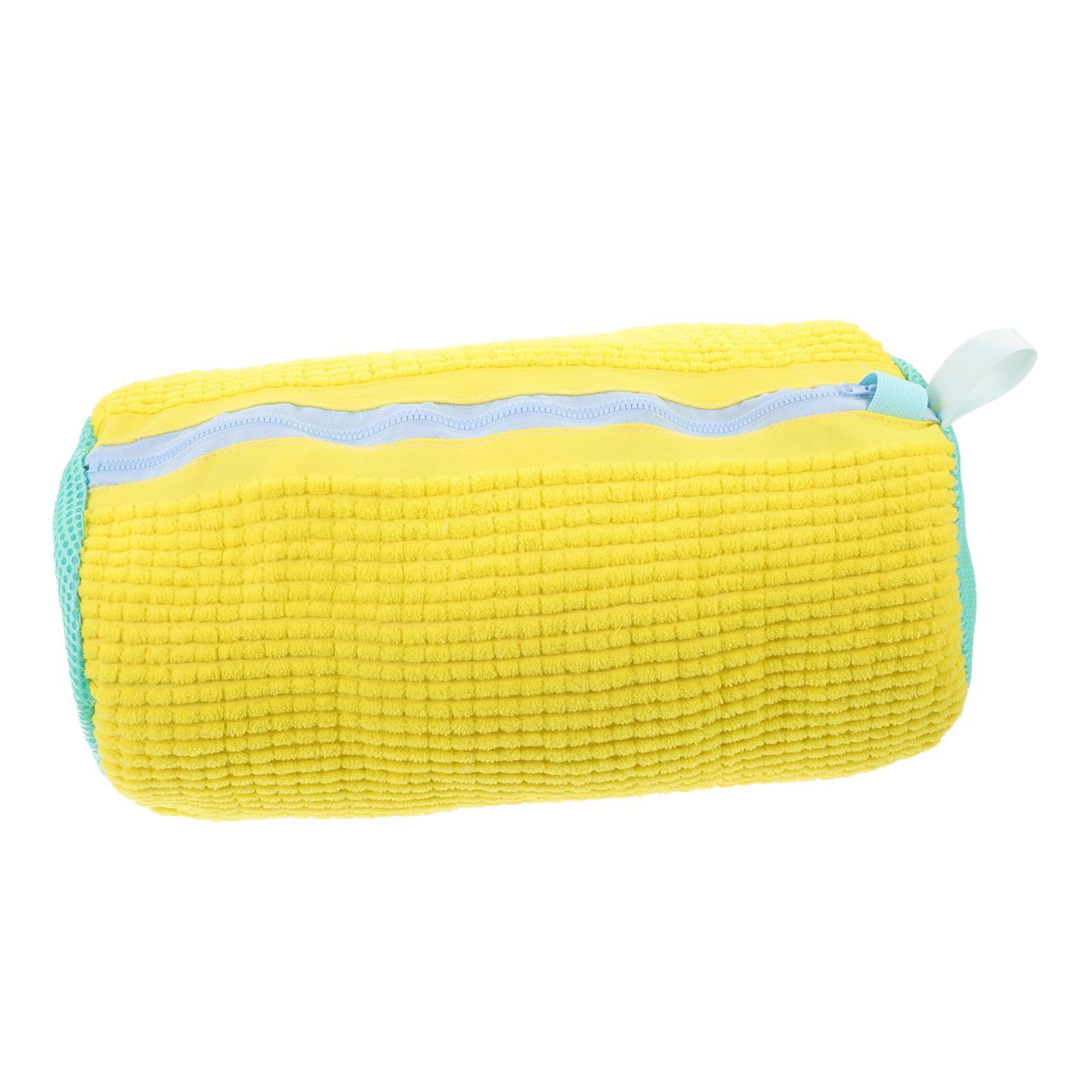 Shoe Washing Bag For Washer And Dryer,Shoe Washing Machine Bag,Gourmand Shoe Bag,Unstain Laundry Shoe Bag, Reusable Laundry Bag For All Shoe Types, 2 Pack (Yellow)