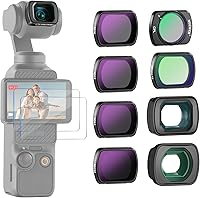 Vista 16 de NEEWER Juego de Filtro ND Magnético Compatible con DJI Osmo Pocket 3 Combo de Accesorios para Creadores, ND Variable ND2-32 de Neblina Negra