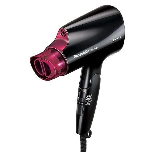 Secador de pelo con mango plegable y tecnología nanoe para un cabello más suave y brillante 082libras de Panasonic Compact