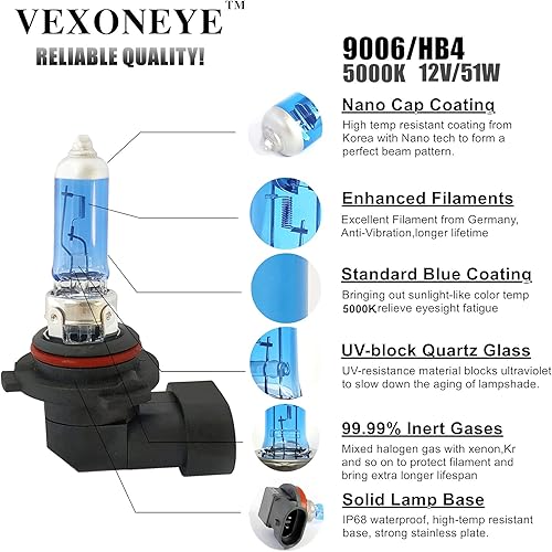 Miniatura 9 de VEXONEYE Focos halógenos 478 para faros 12V 55W