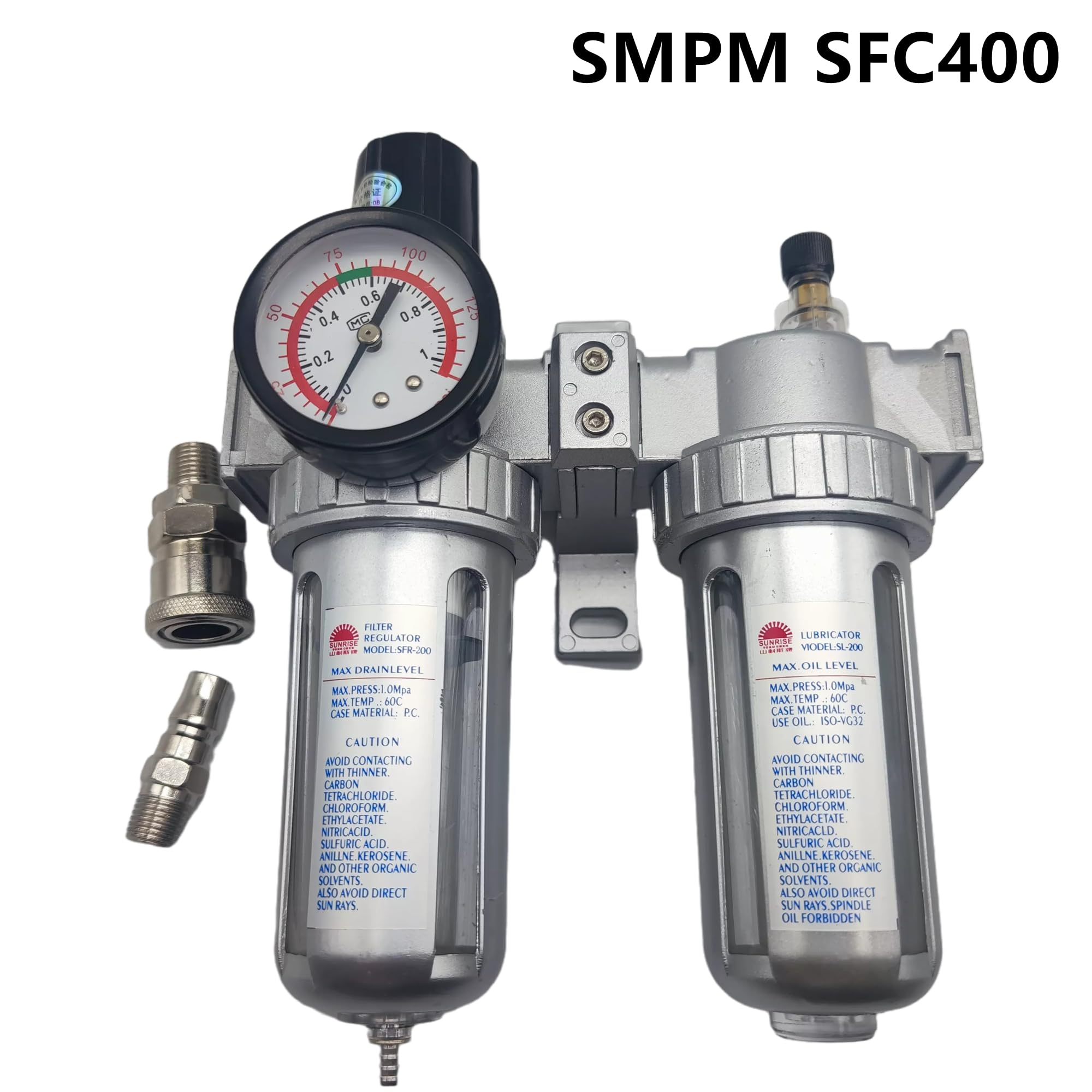 Regolatore pneumatico del filtro Regolatore del filtro dell'aria Separatore dell'olio e dell'acqua SFC-200 SFC-300 SFC-400 (1/4 3/8 1/2 pollici)(Sfc-400 Smpm)