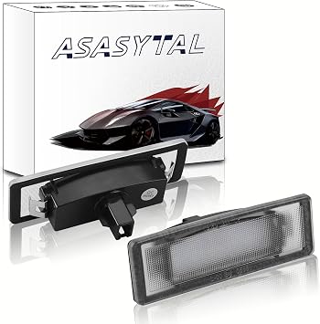 LED Number License Plate Lights, Error Free Rear Number Plate Lamps Assembly Replacement, SMDS LED 6000K Bright White Compatible with Kia Sportage Cadenza Premium K2/K3/K5 Soul etc.,2 Pcs