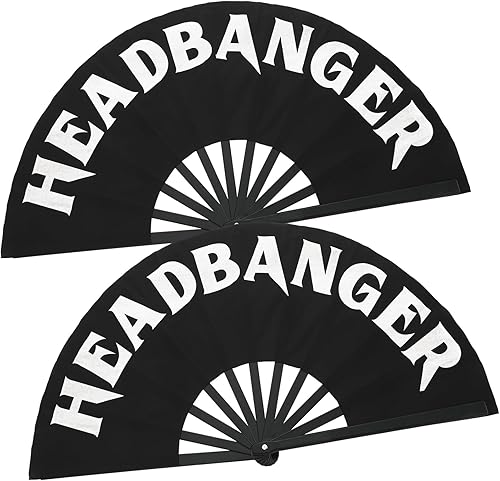 Miniatura 32 de Maitys 2 piezas de abanico de mano plegable grande para baile en línea, abanico de nailon plegable para festival chino de Kung Fu, manualidades,