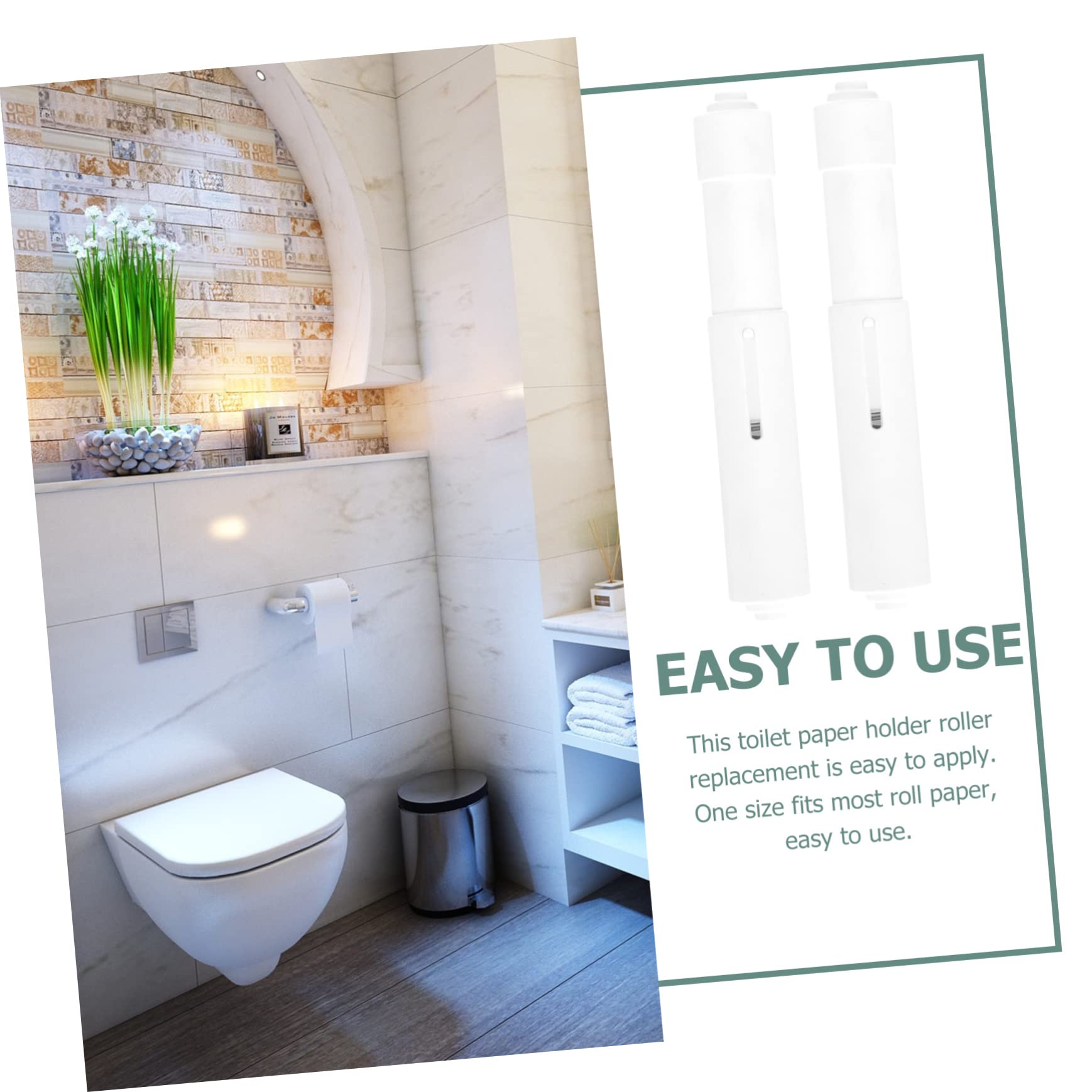 ZJCHAO Porte-rouleau de papier toilette étanche avec fenêtre transparente et support mural